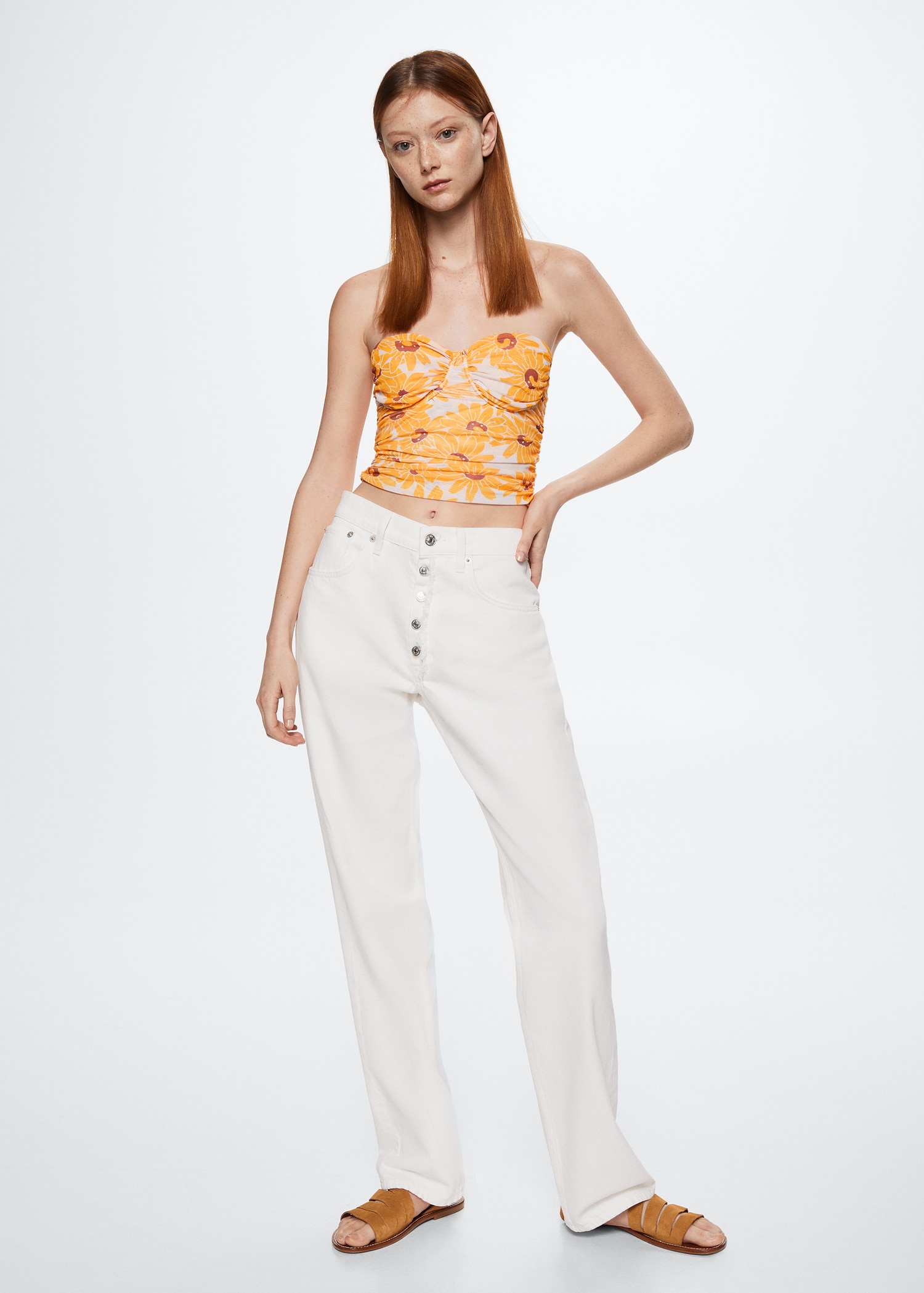 Floral crop top - General plane