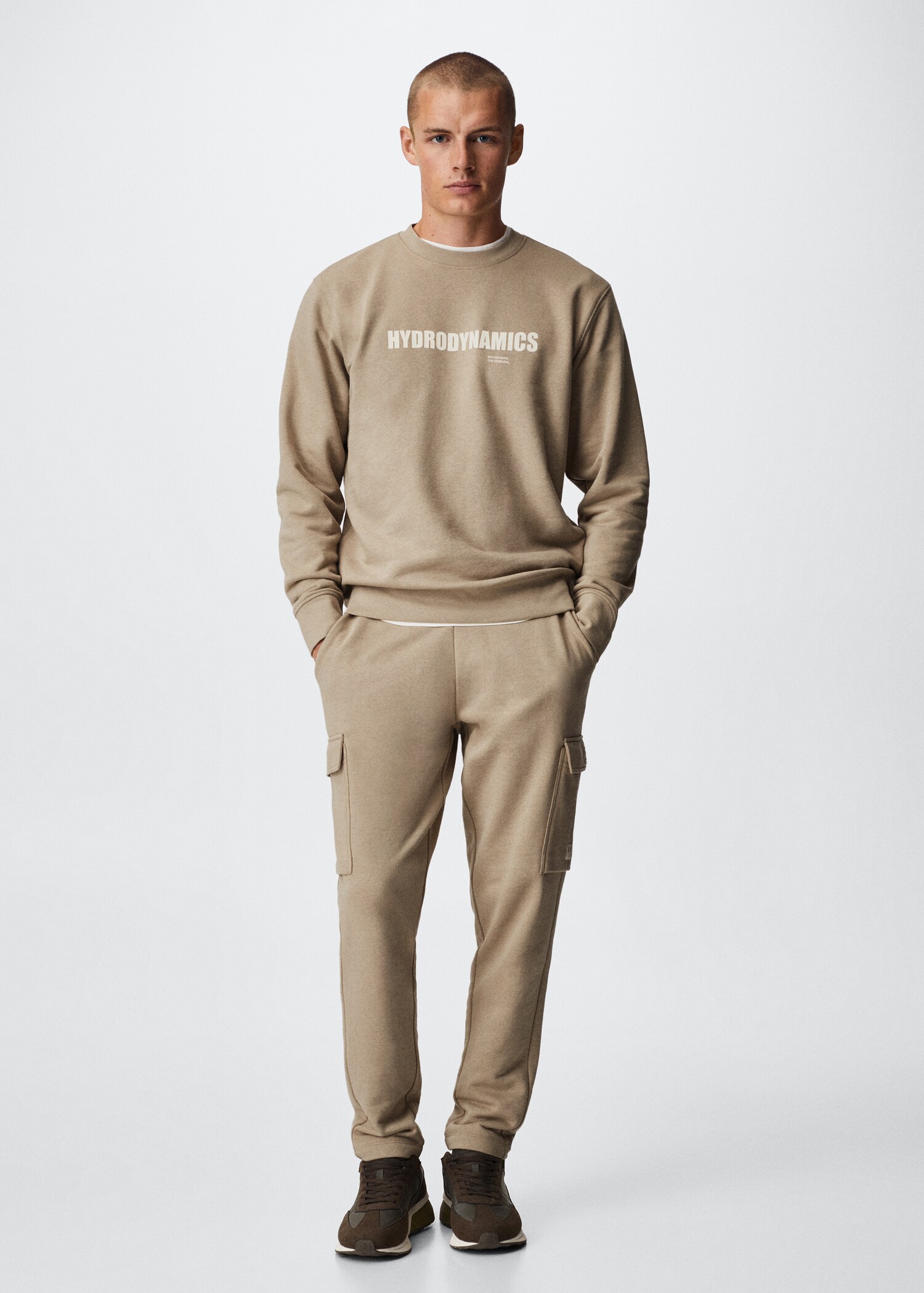 Message cotton sweatshirt - General plane
