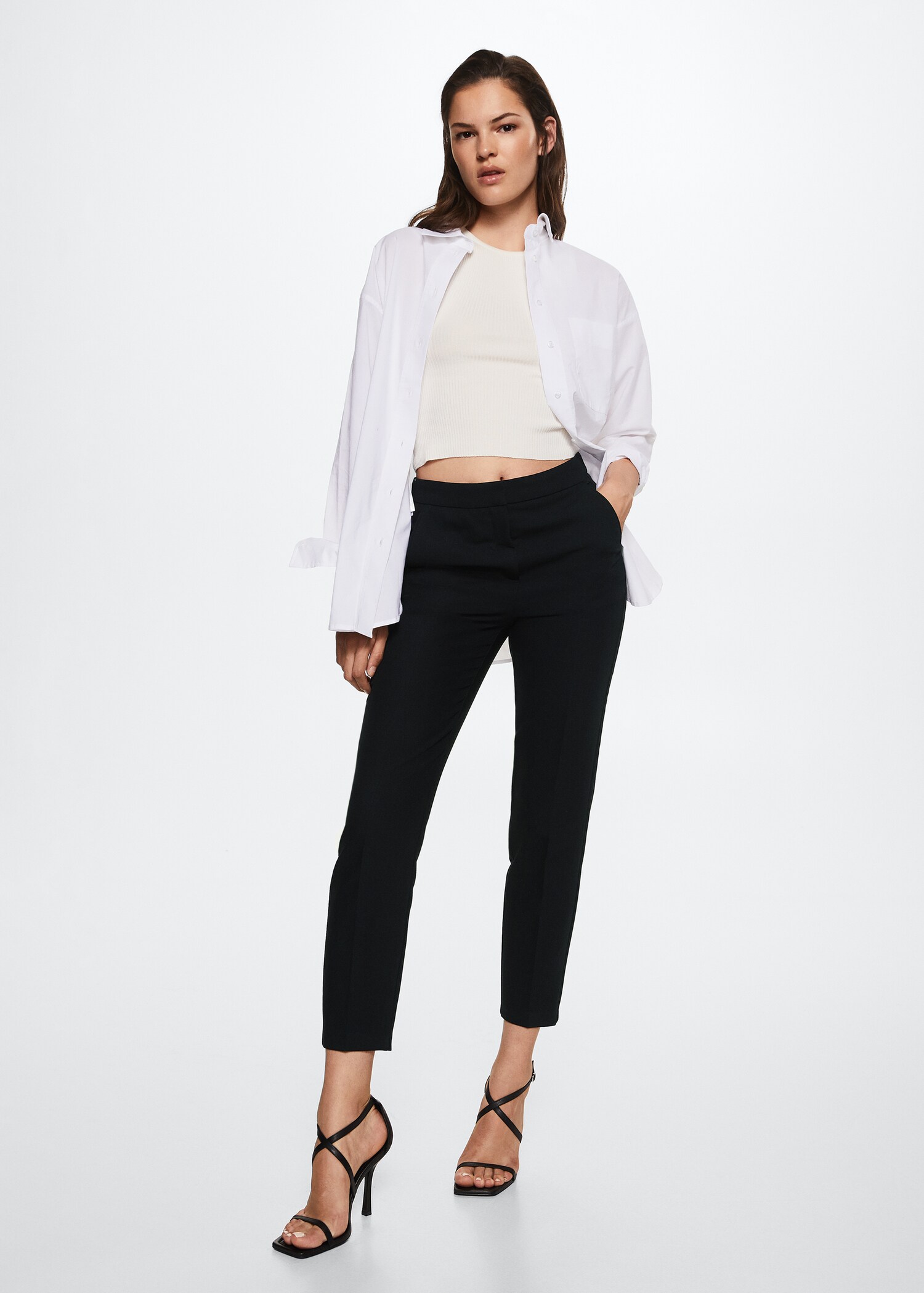 Crop skinny trousers - General plane