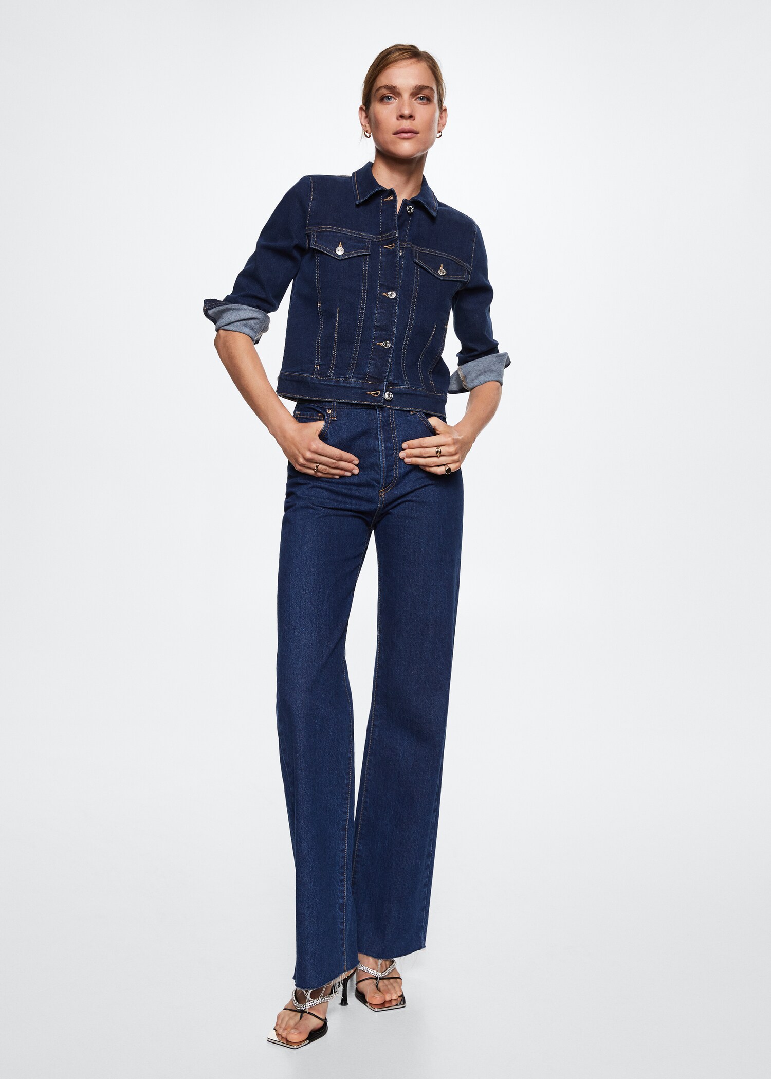 Cazadora denim algodón - Plano general