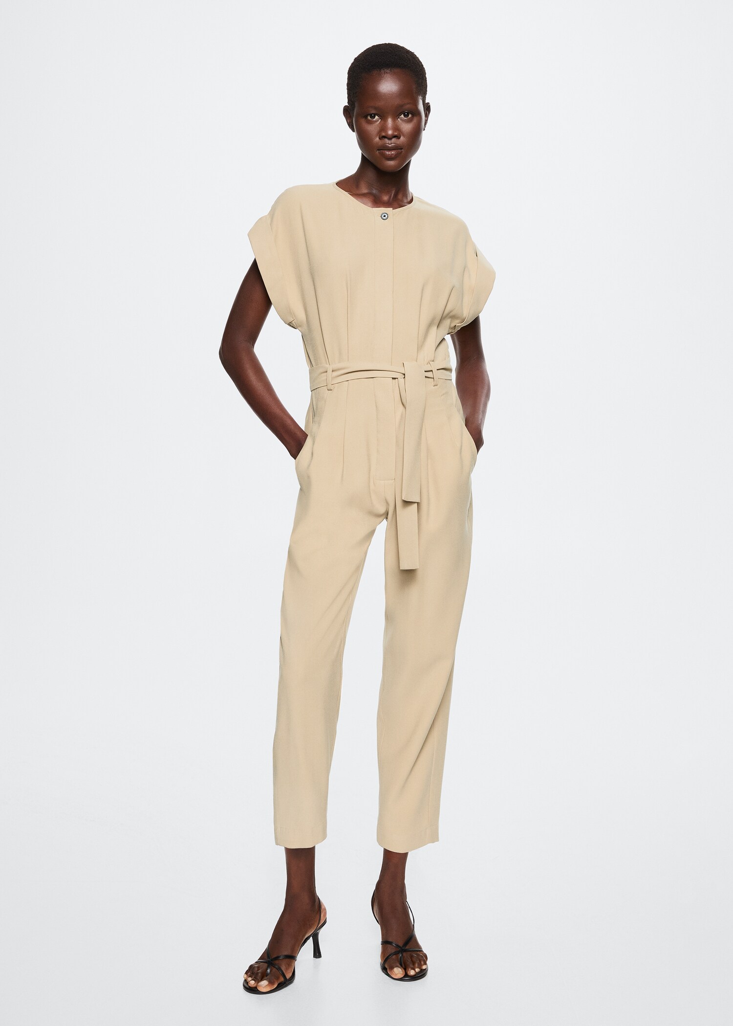 Cut-out back jumpsuit - General plane