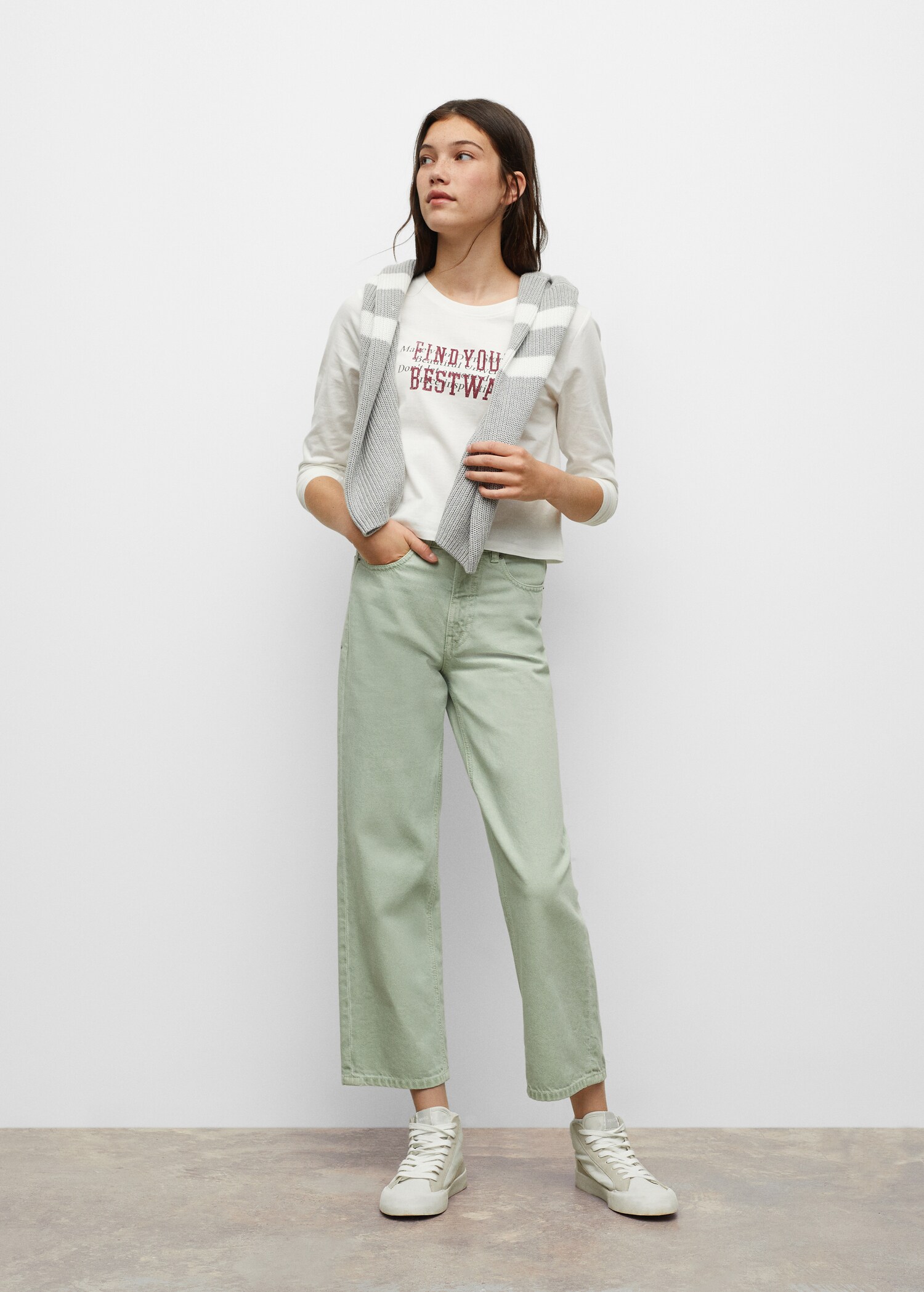 Printed long sleeve t-shirt - General plane