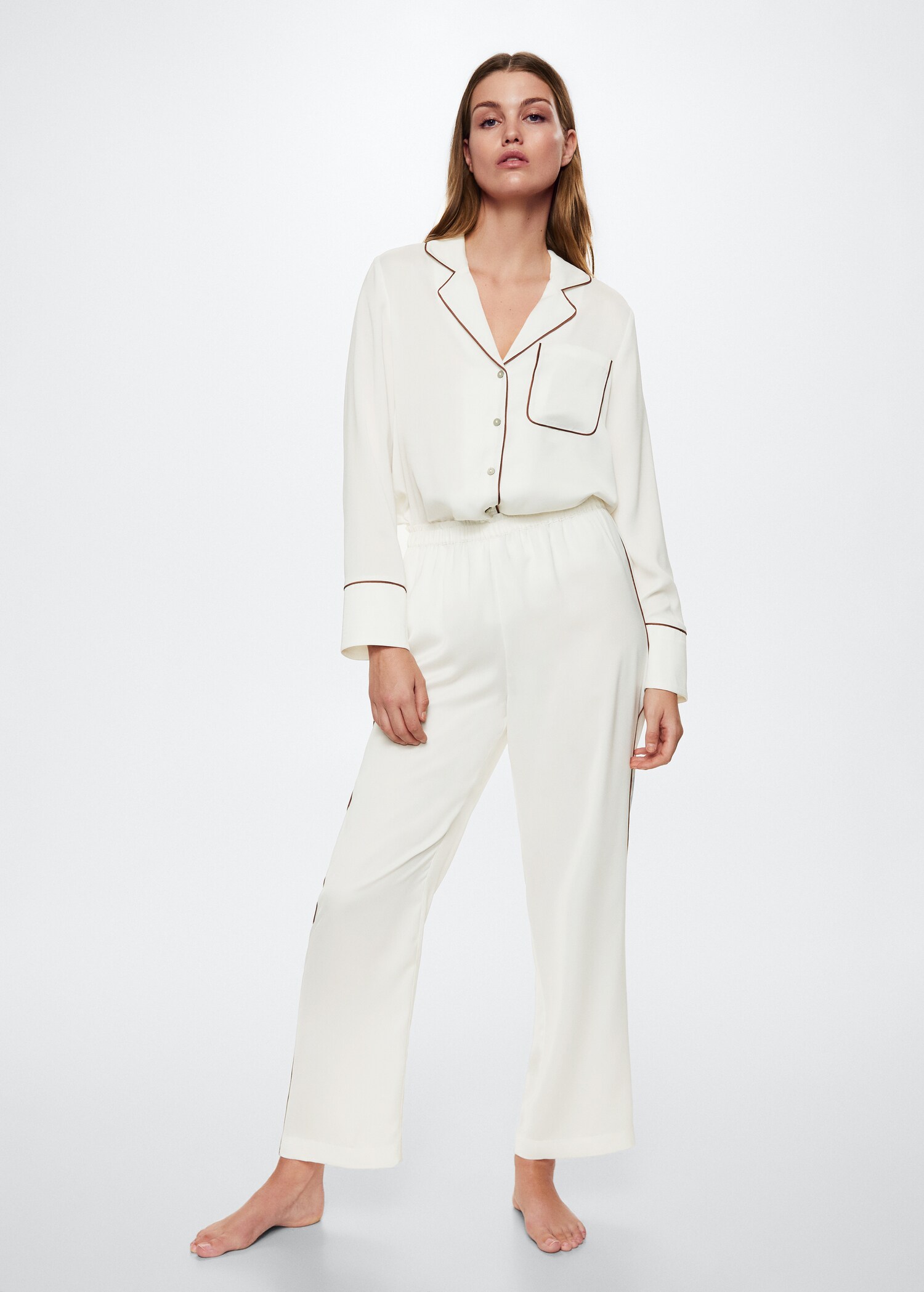 Pantalons pijama rivet contrast - Pla general