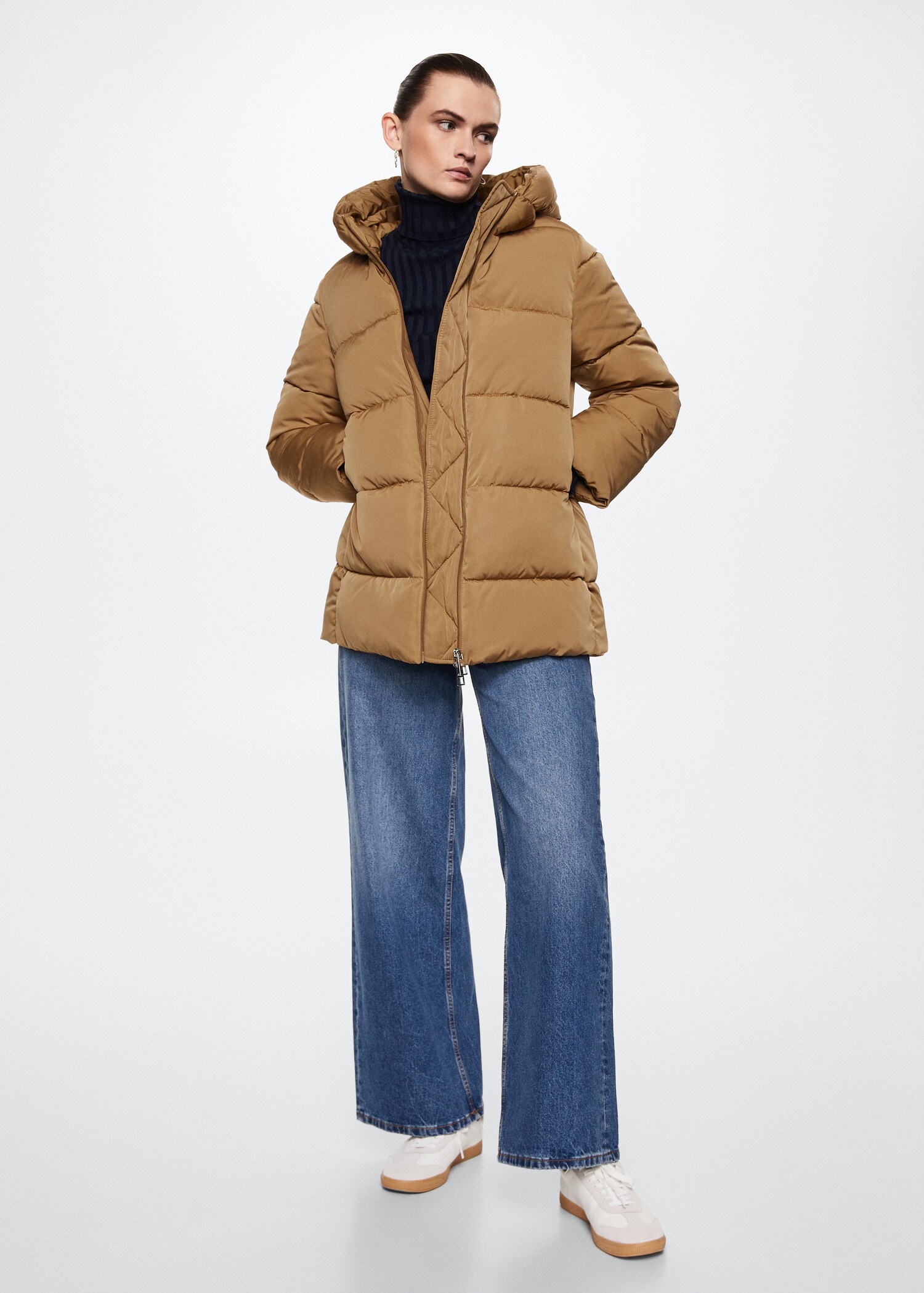 Anorak acolchado capucha - Plano general