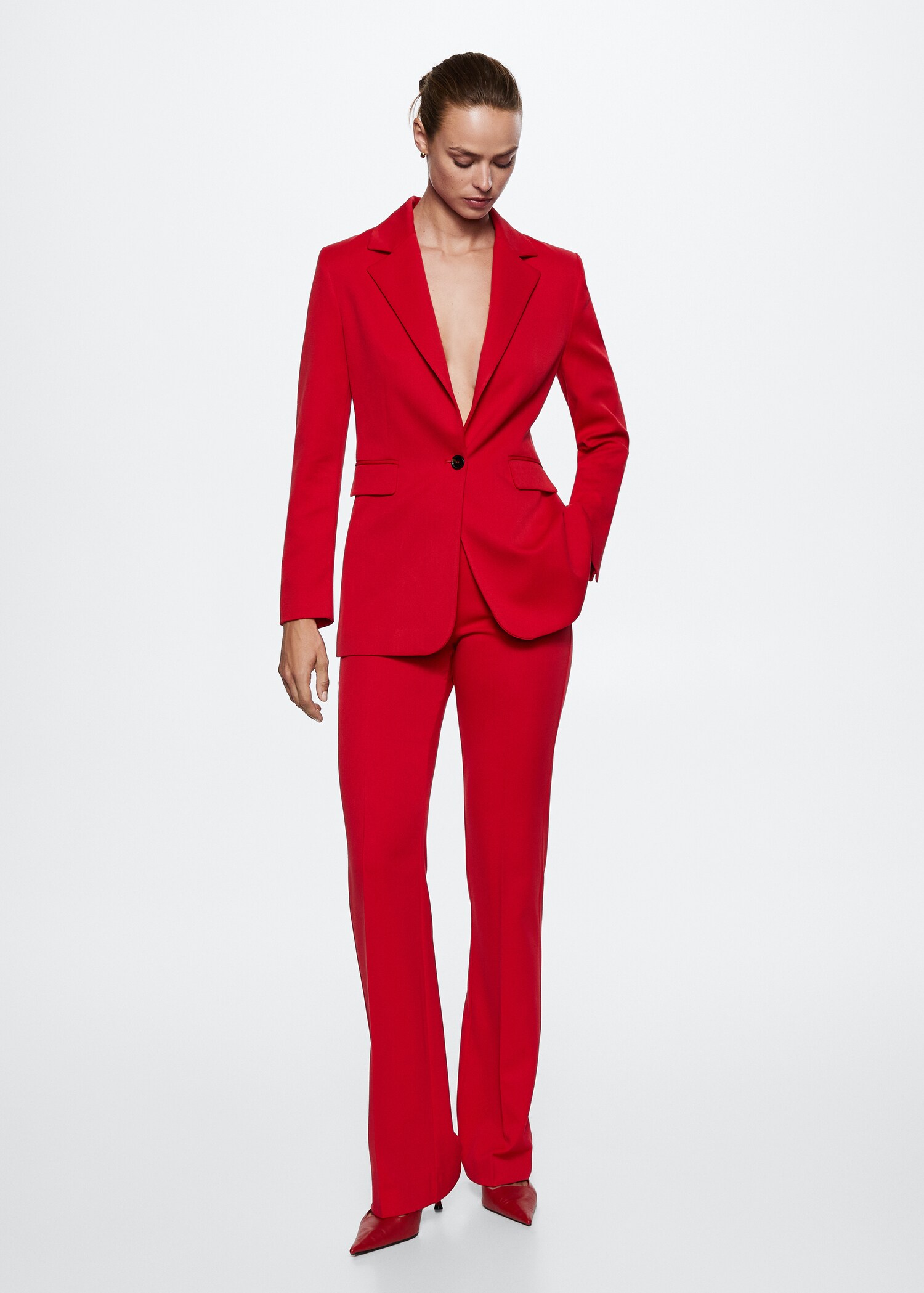 Straight suit trousers - General plane