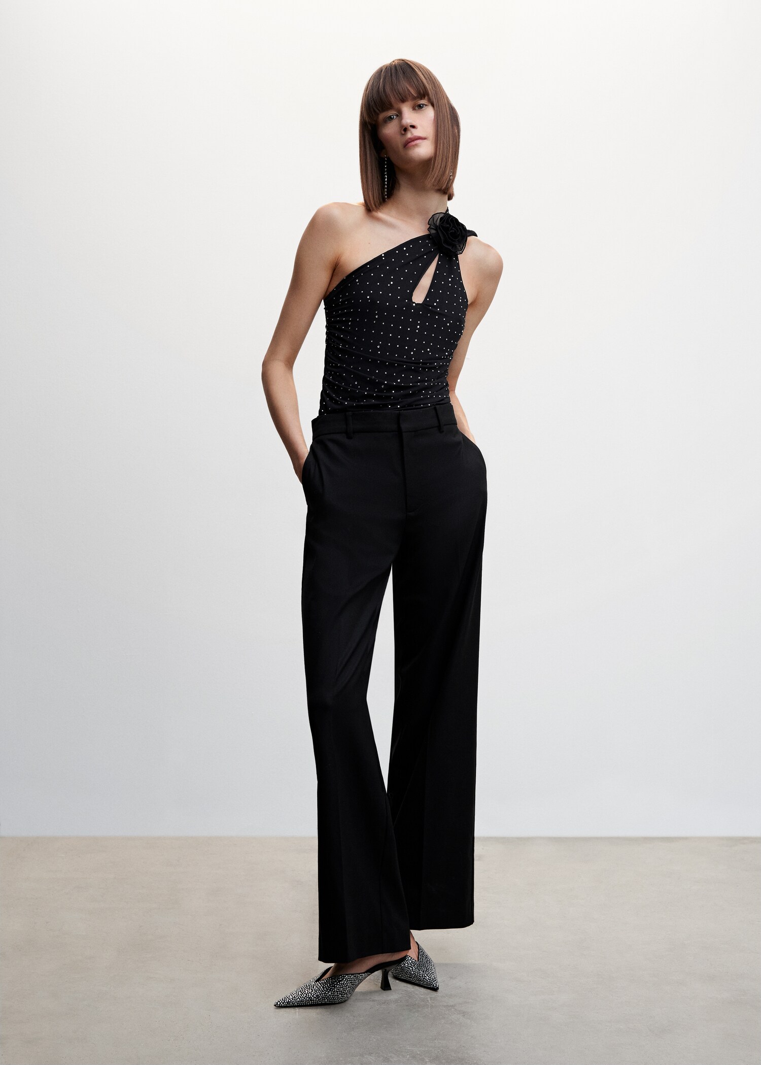 Body croisé strass - Plan général