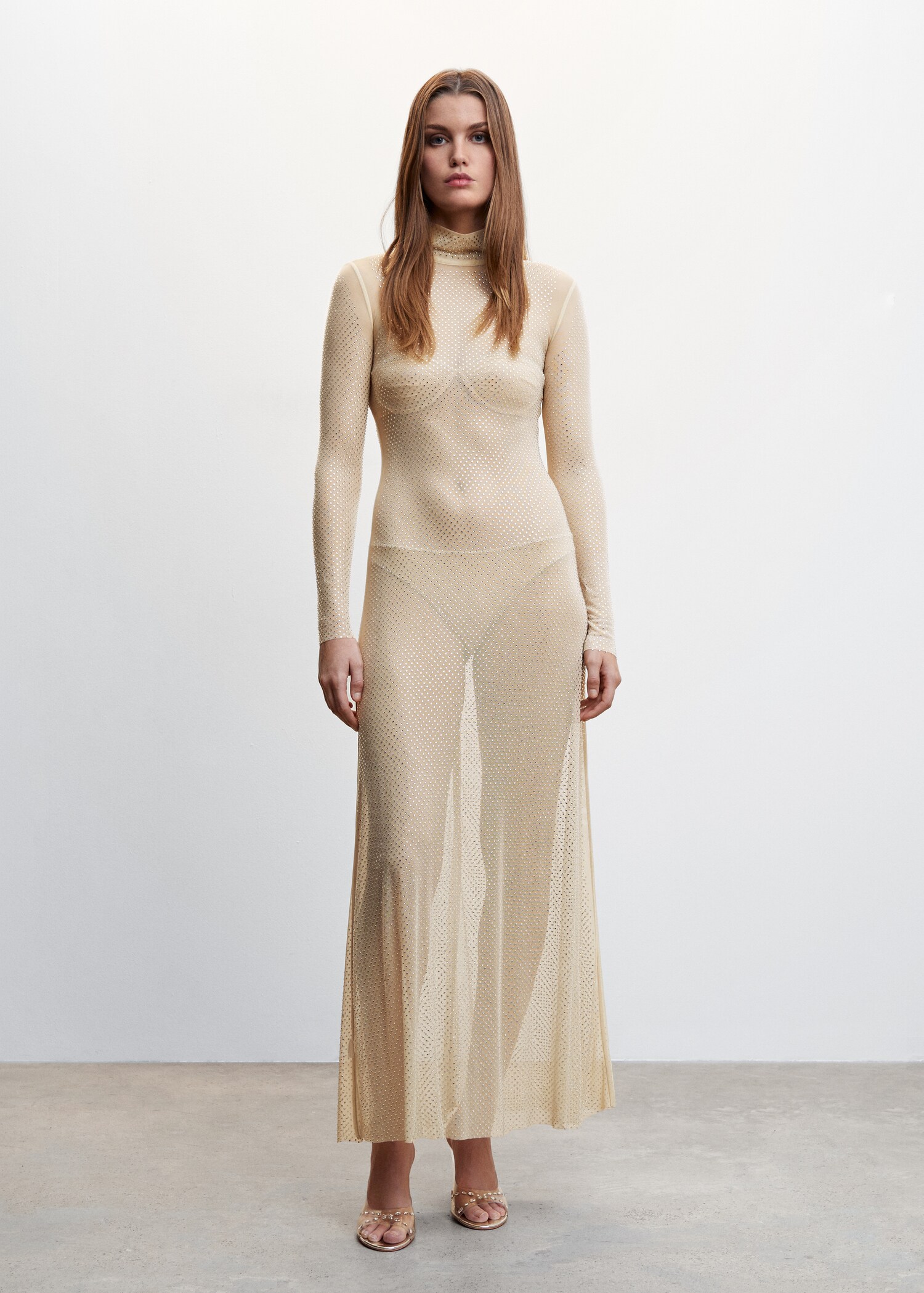 Long crystal dress - General plane