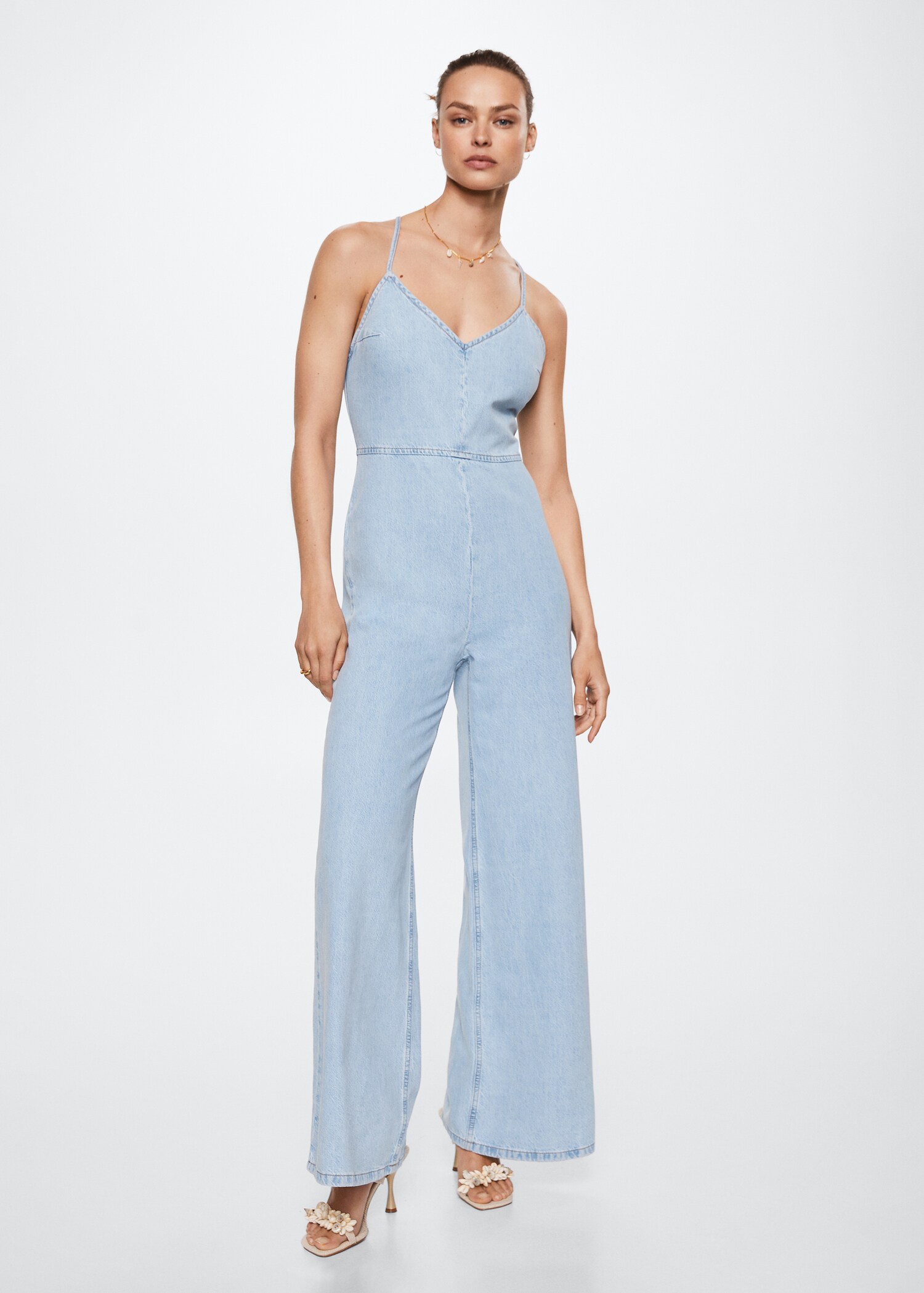 Denimjumpsuit bomull - Allmän bild