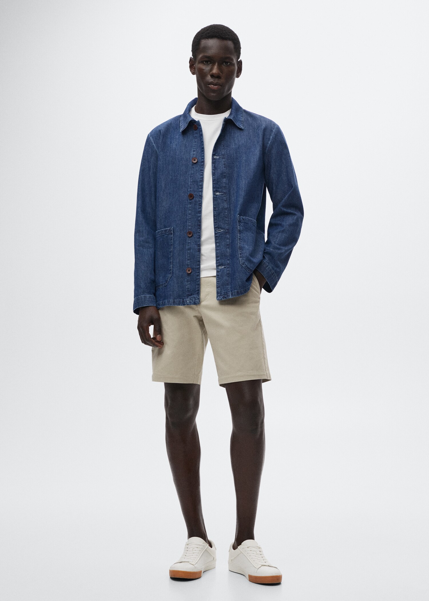 Pocket denim overshirt - General plane