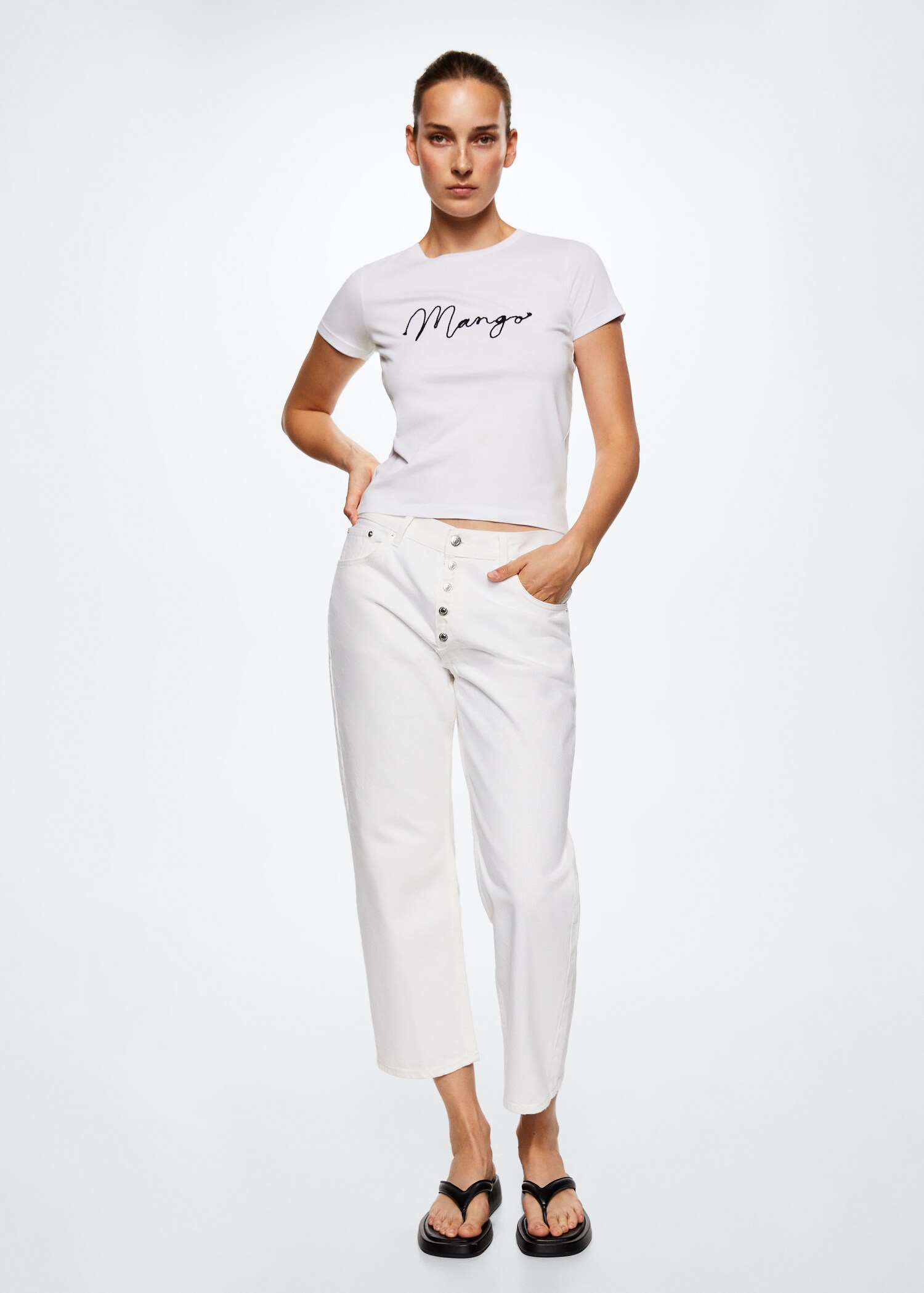 Camiseta algodón logo - Plano general