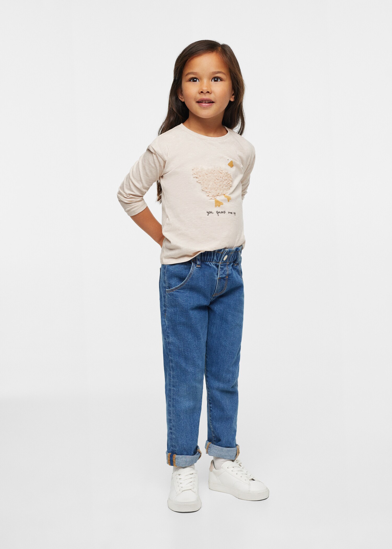 Embossed cotton T-shirt - General plane
