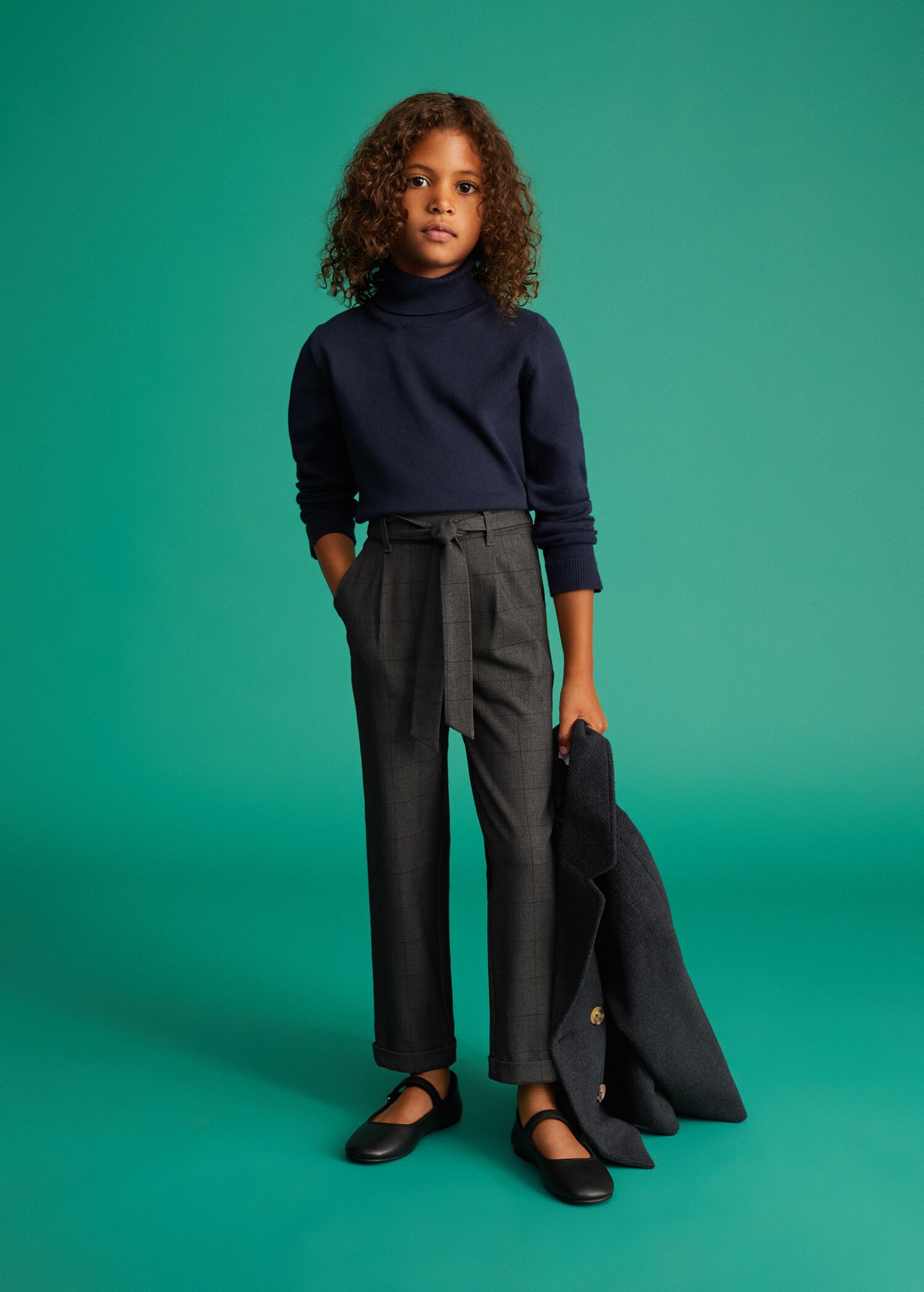 Belt check trousers - General plane