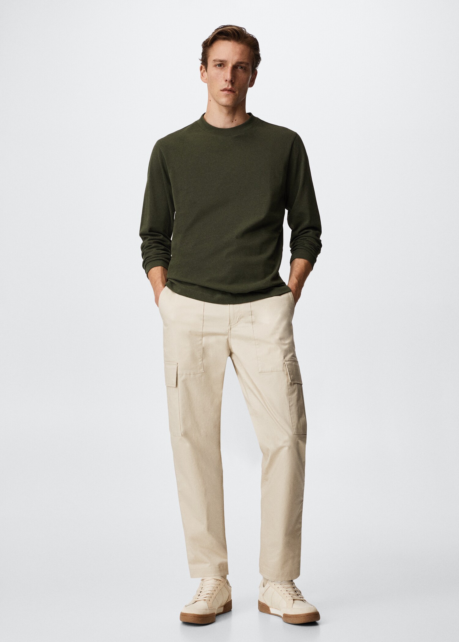 Long sleeve cotton t-shirt - General plane