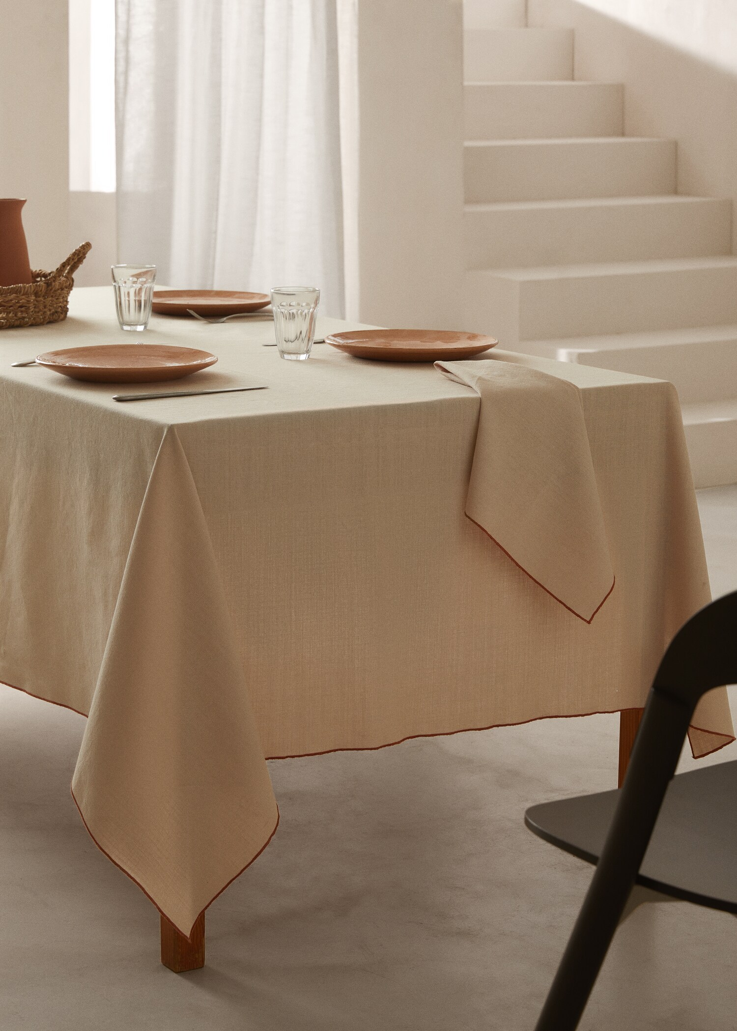 Nappe 100% coton bio 150x250cm  - Plan général