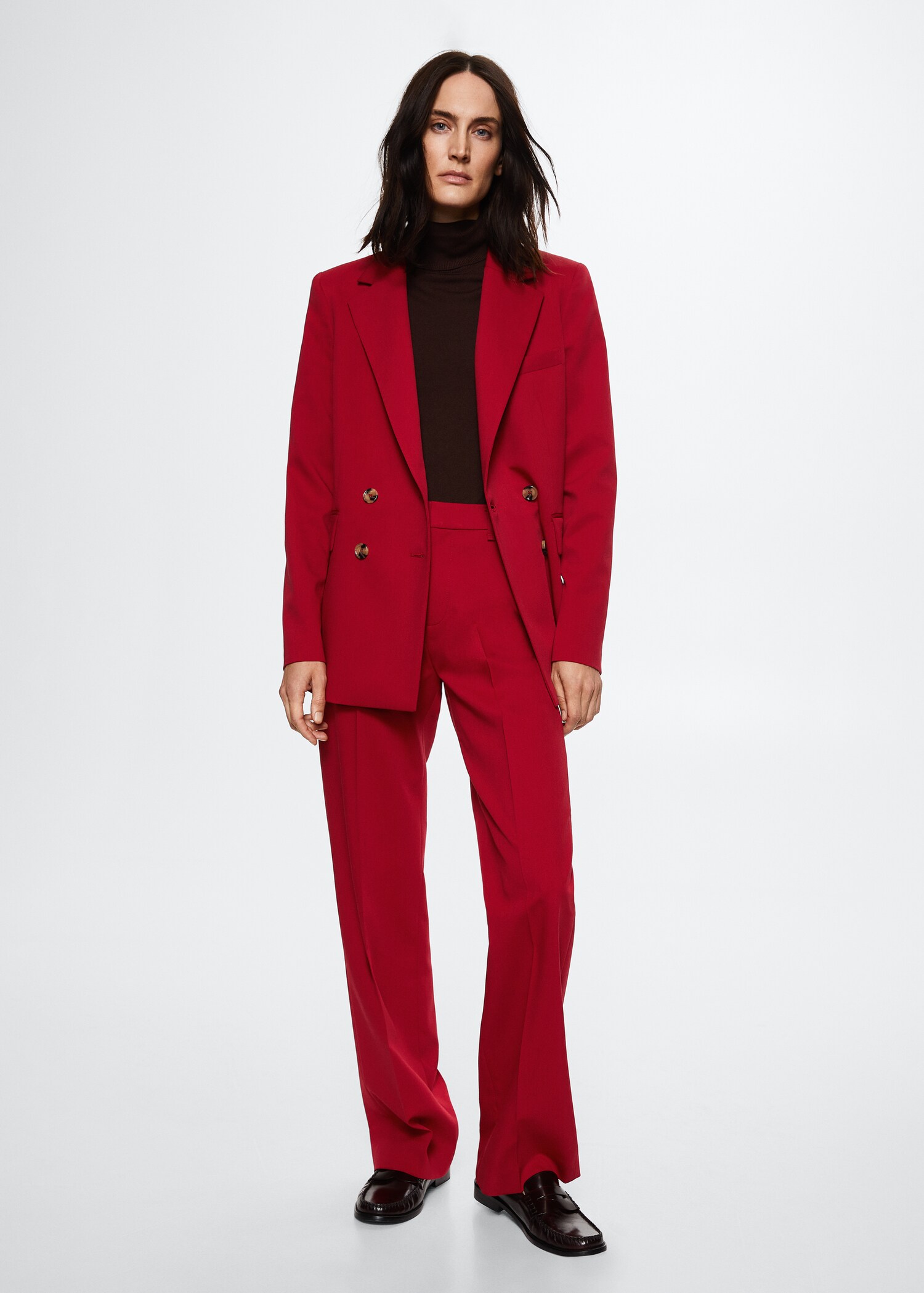 Straight suit trousers - General plane