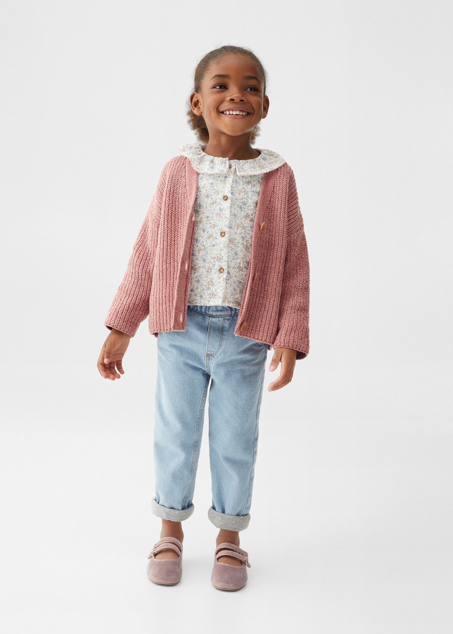 Chunky knit cardigan - General plane