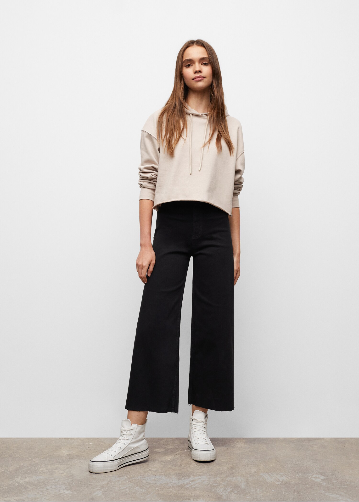 Cropped sweatshirt hoodie - General plane