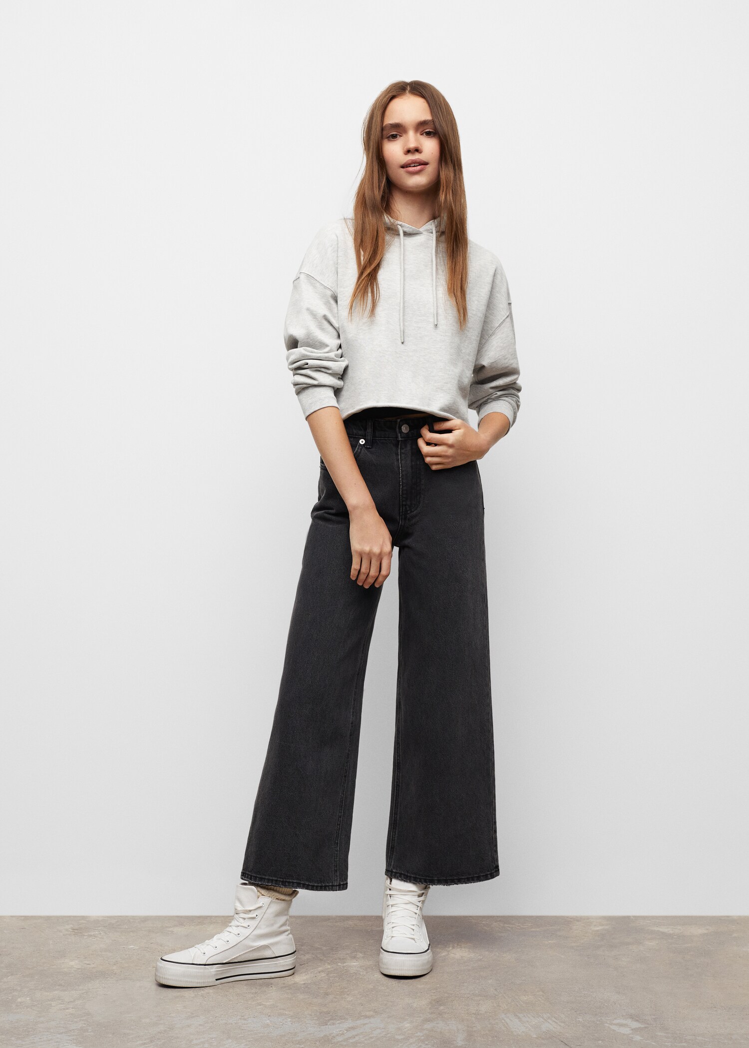 Cropped sweatshirt hoodie - General plane