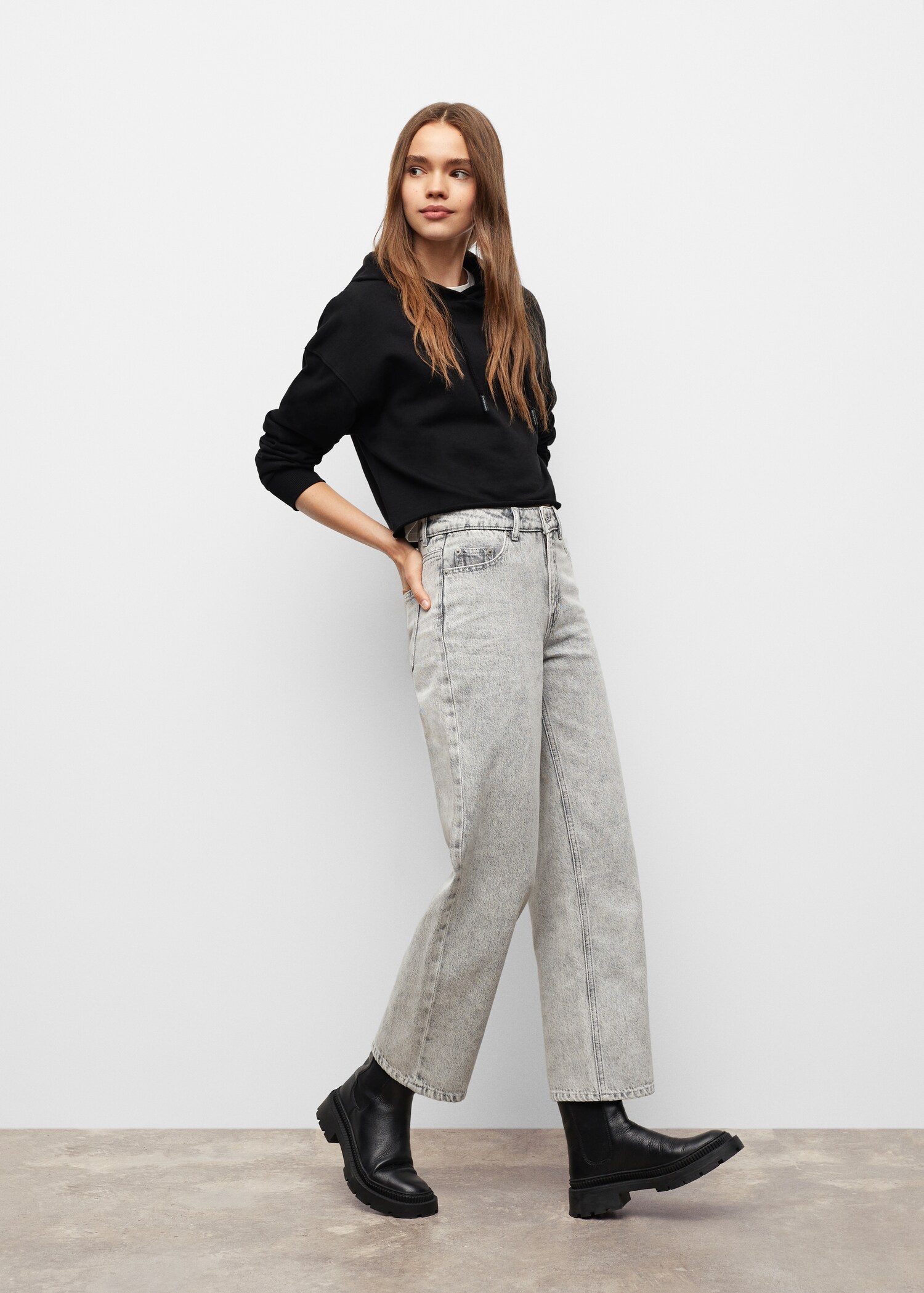 Cropped sweatshirt hoodie - General plane