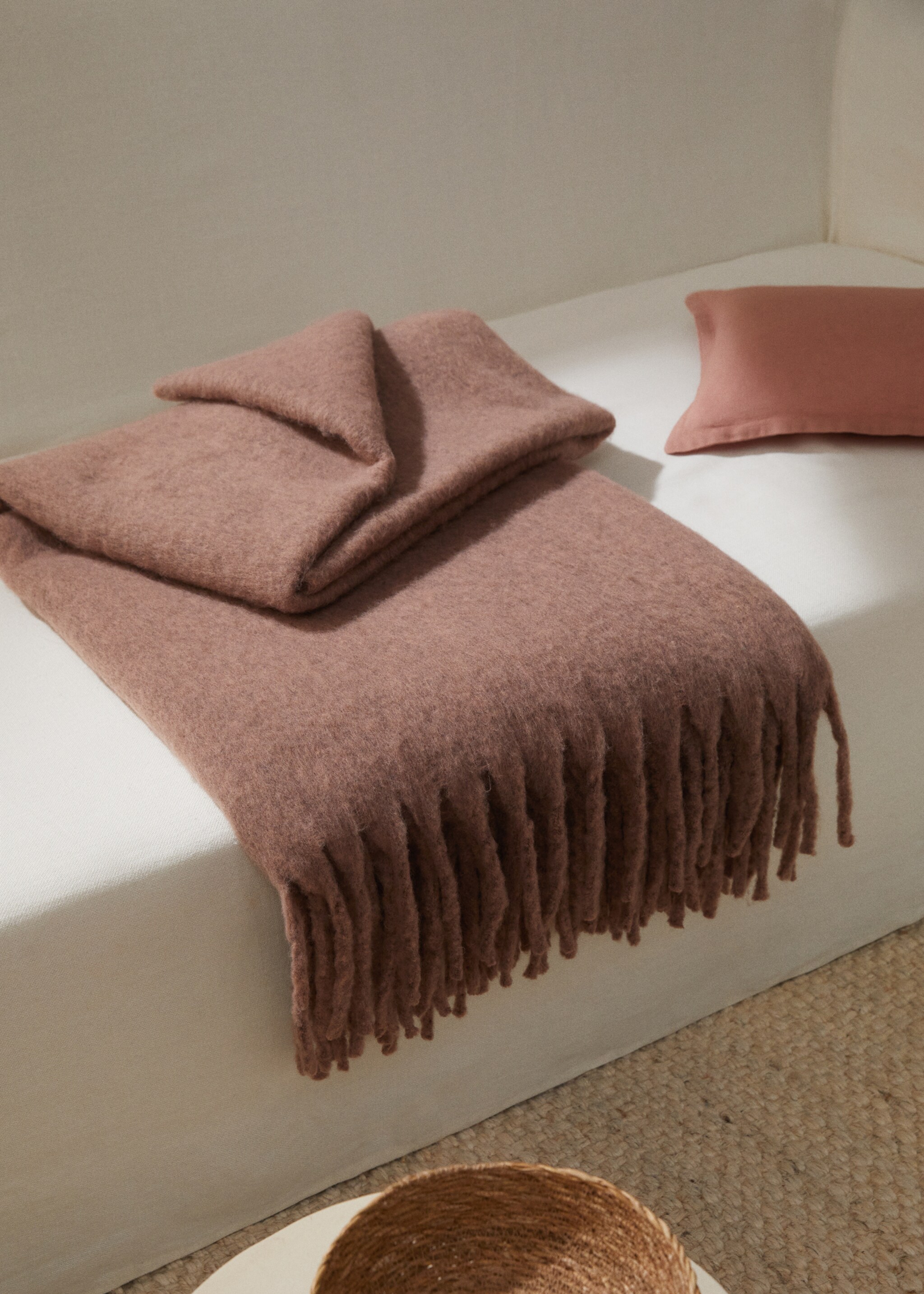 Fringed blanket 55.12x74.8 in - General plane