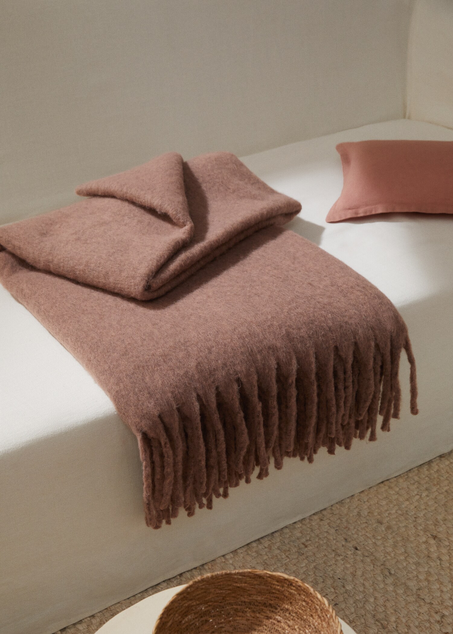 Fringed blanket 55.12x74.8 in - General plane