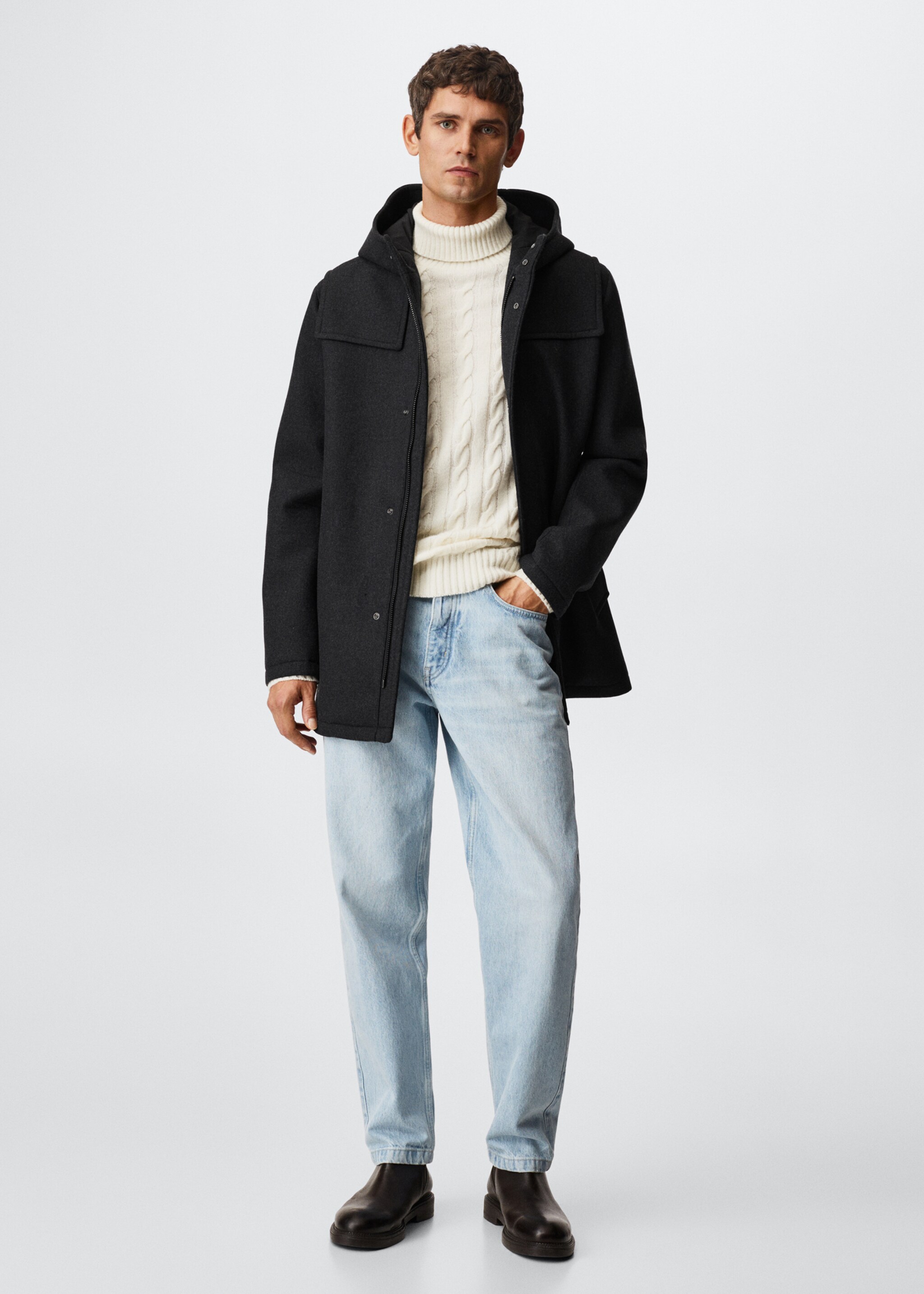 Wolljacke mit Kapuze - Allgemeine Ansicht