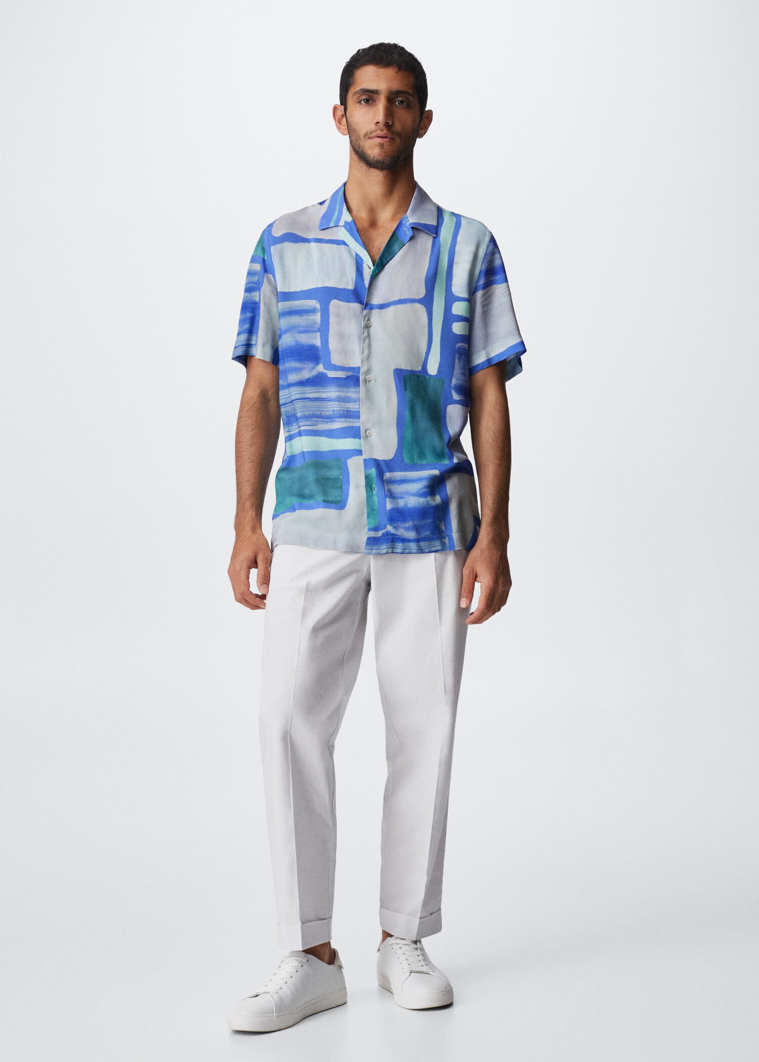 Printed flowy shirt - General plane