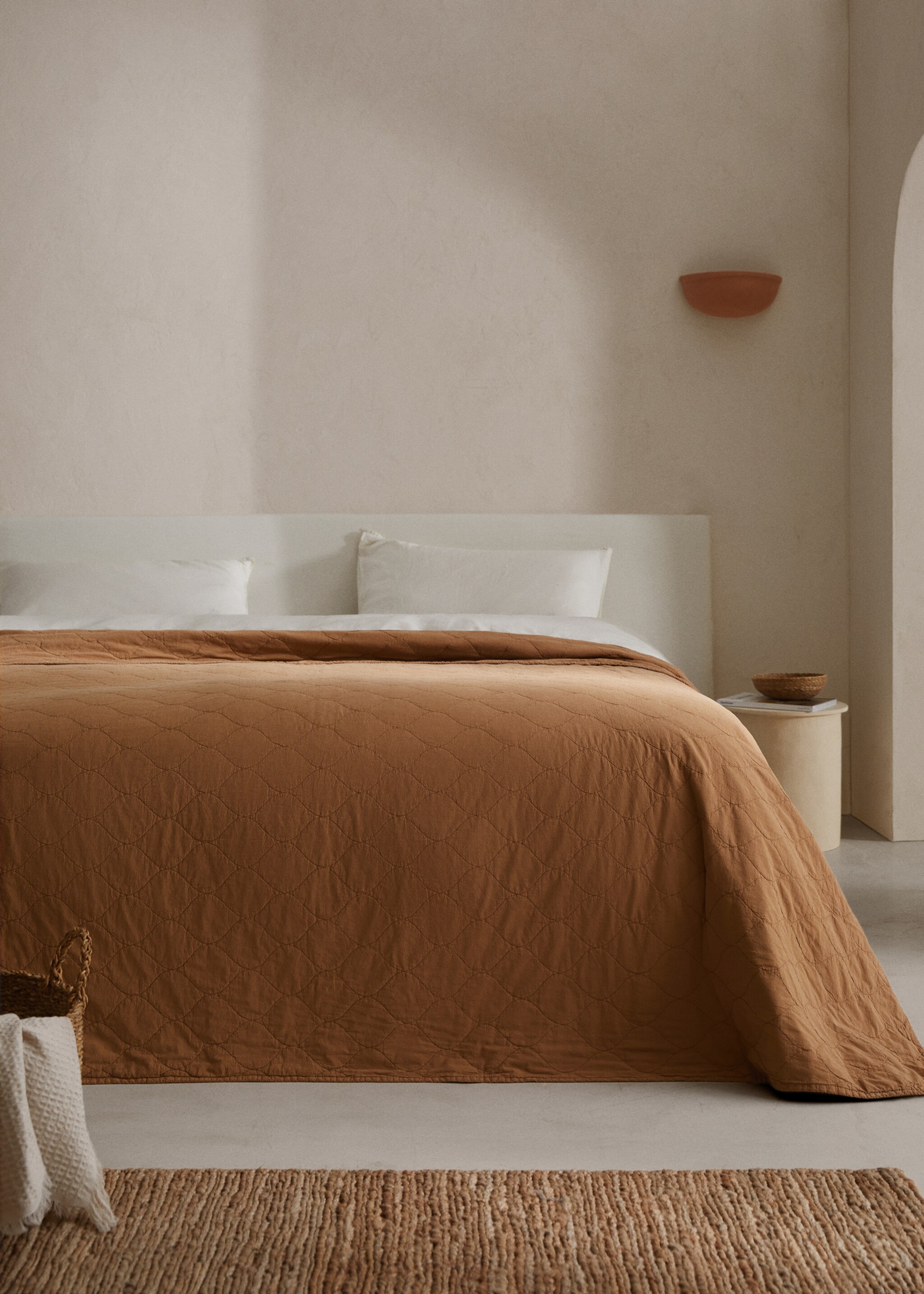 Colcha de algodão acolchoada (cama 180/200 cm) - Plano geral