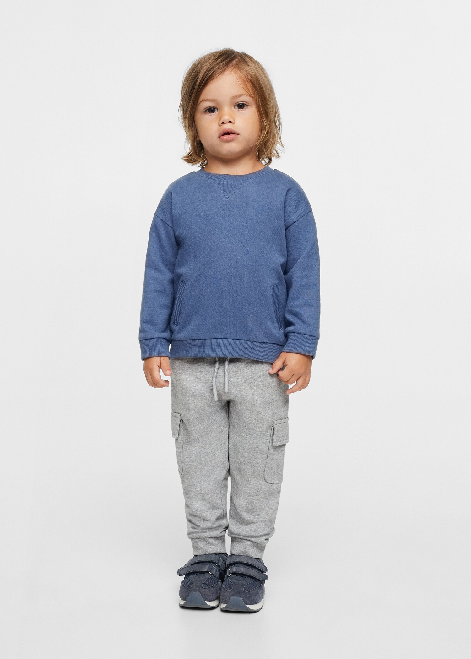 Bedrukt katoenen sweatshirt - Overzichtstekening