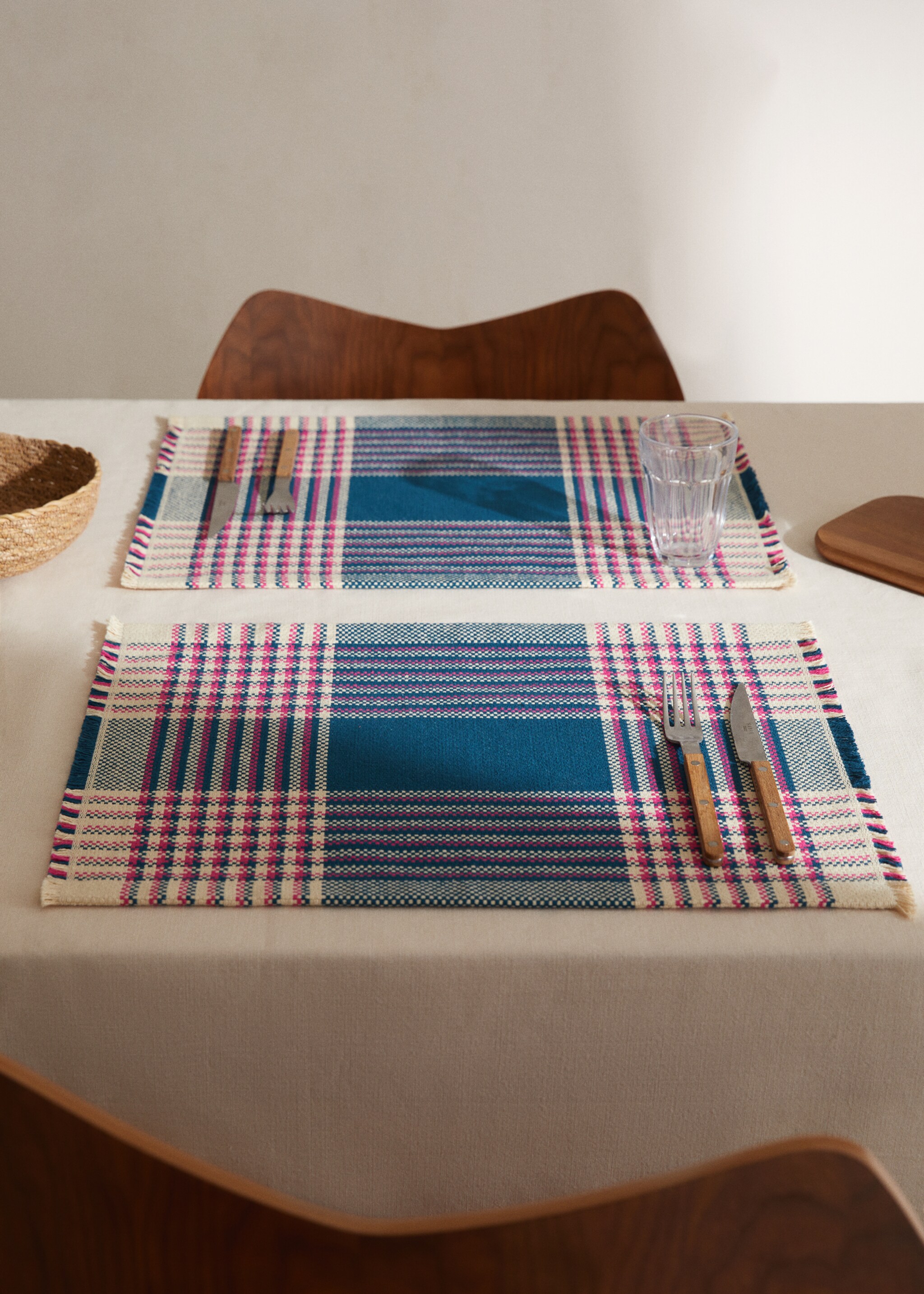 100% pamut rojtozott étkezőalátét 35x50 cm (2 uds) - Általános sík