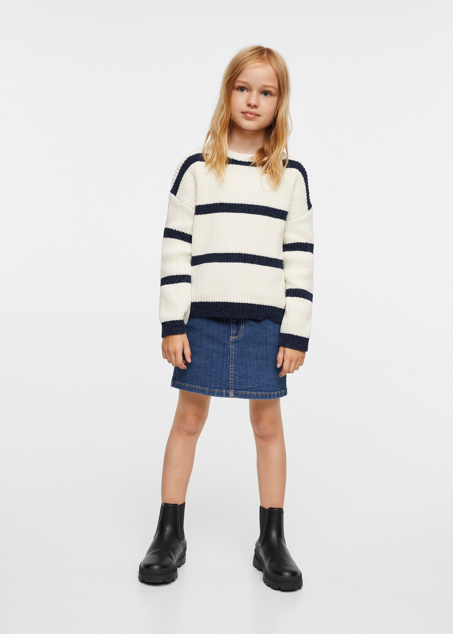 Striped chenille sweater - General plane