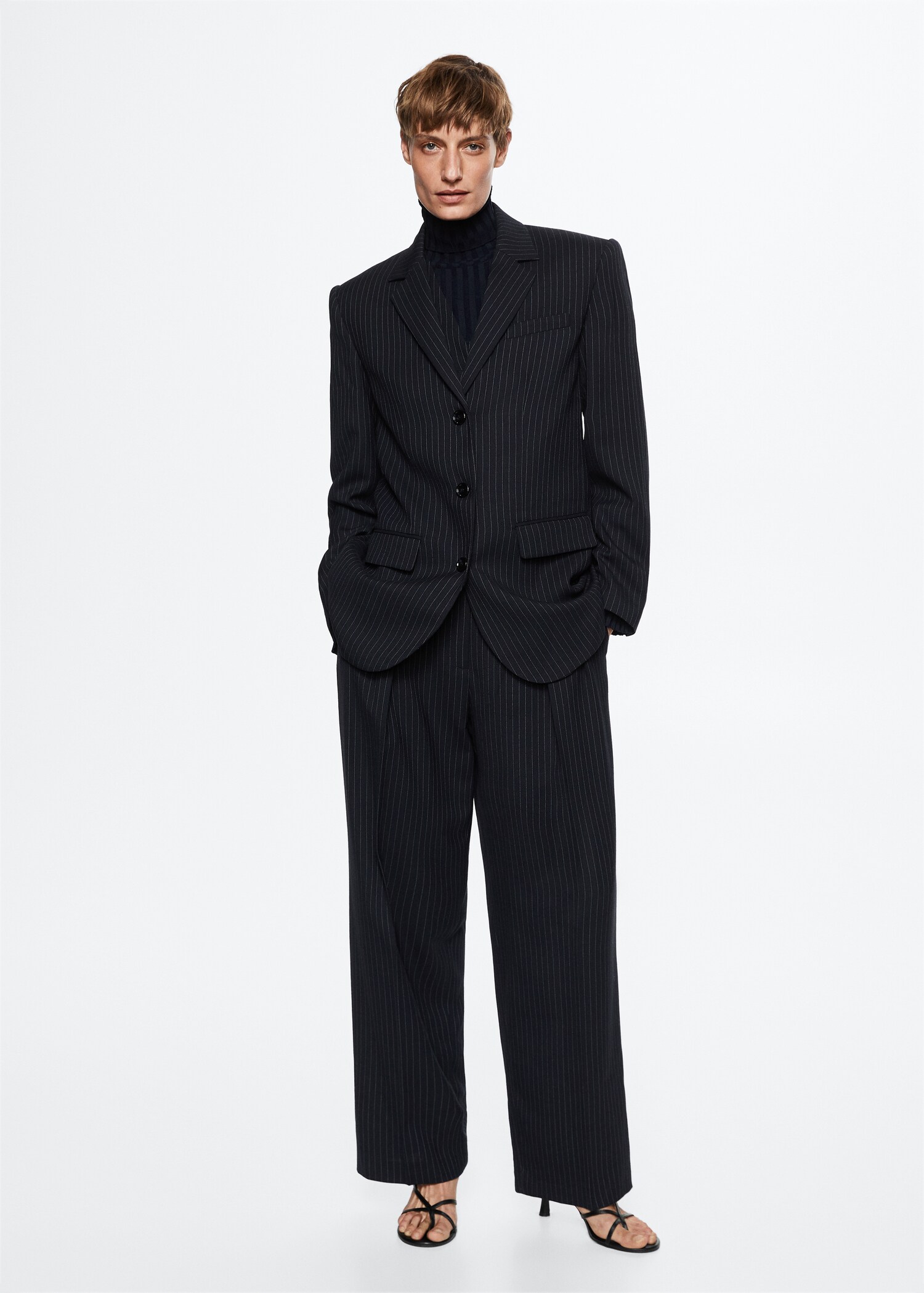 Americana traje lana raya diplomática - Plano general
