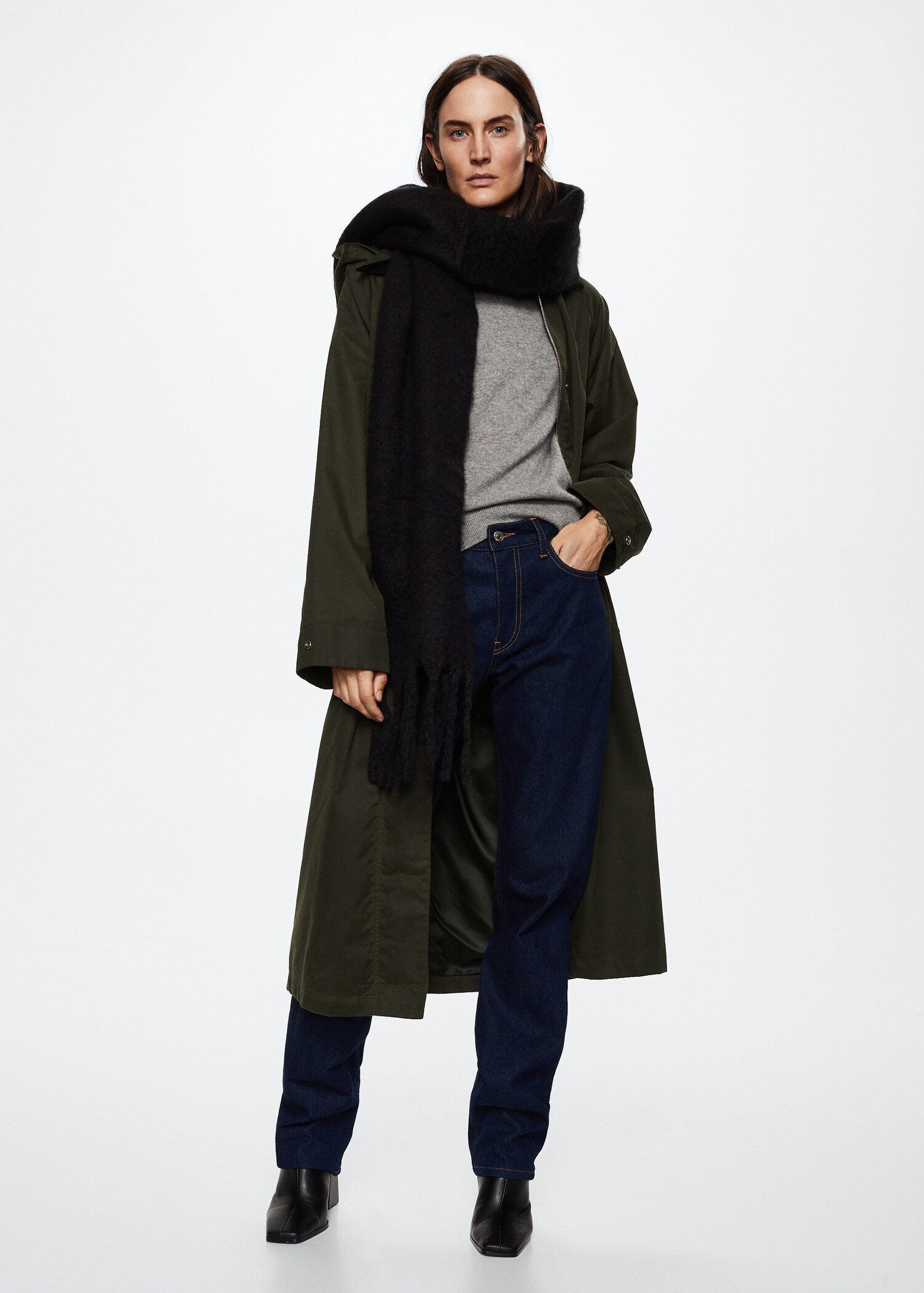 Parka mit abnehmbarer Kapuze - Allgemeine Ansicht