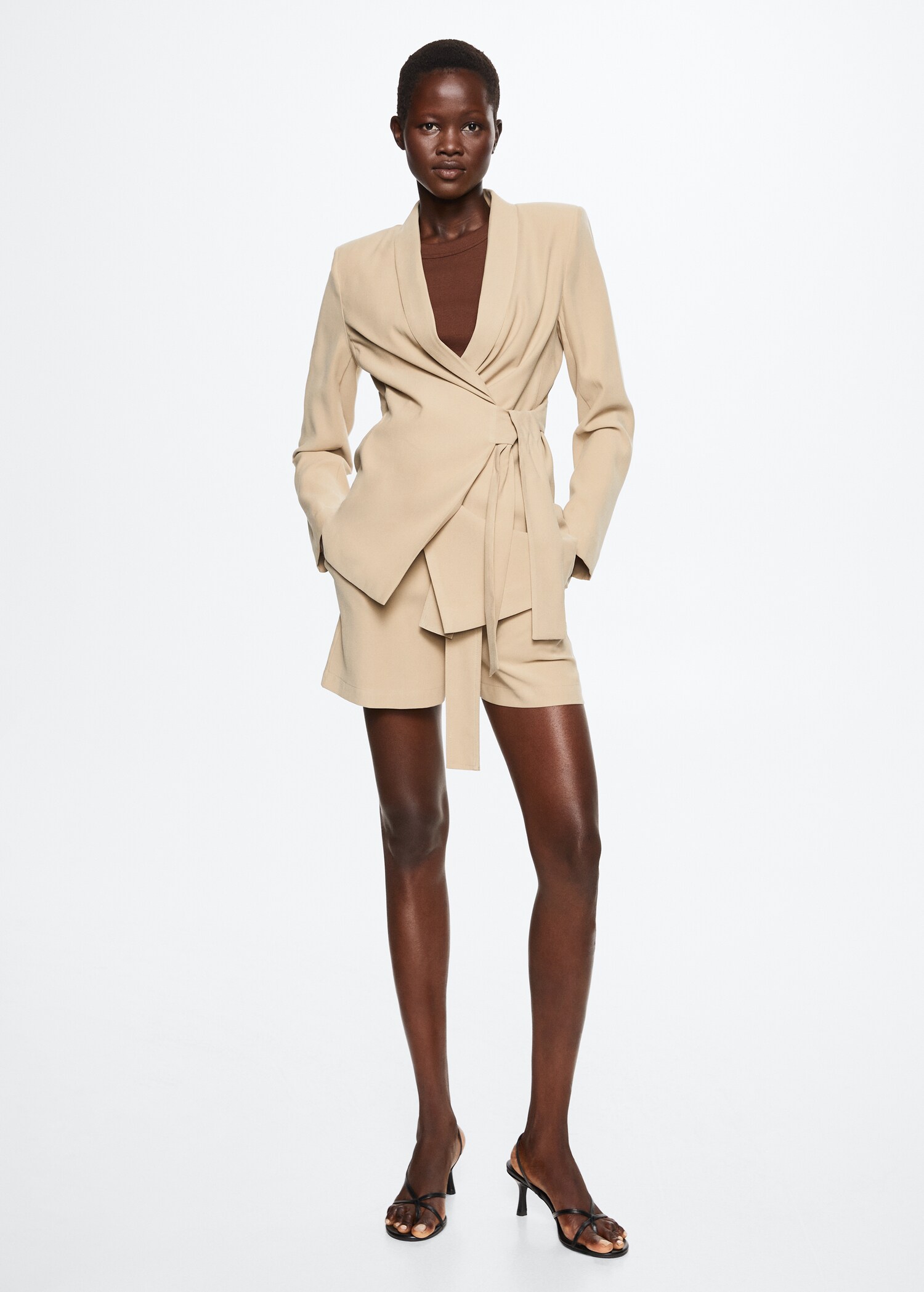 Blazer mit Schleifendessin - Damen | MANGO OUTLET Deutschland 