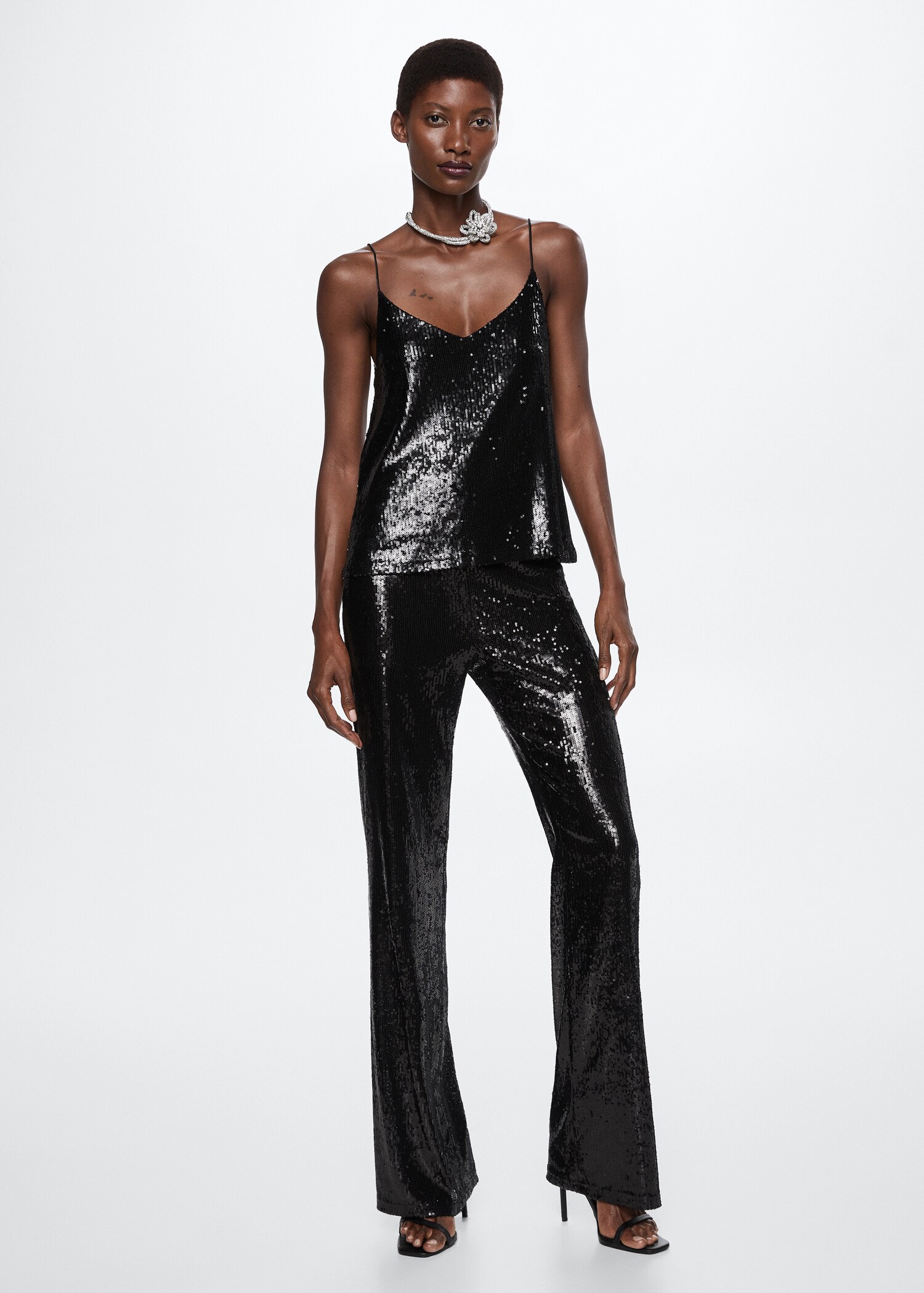 Sequined tank top - General plane