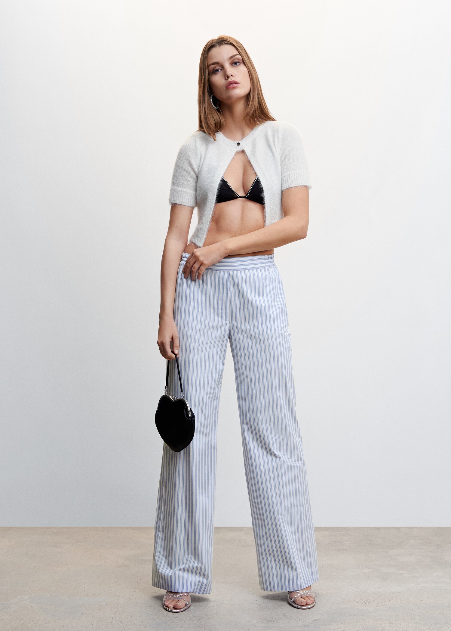 Short open cardigan - General plane