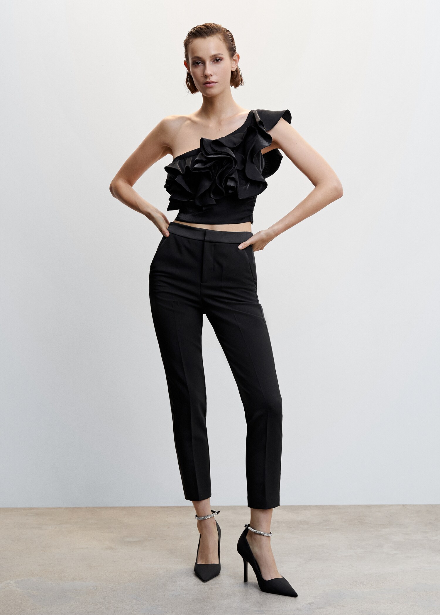Pantalon détail satiné - Plan général