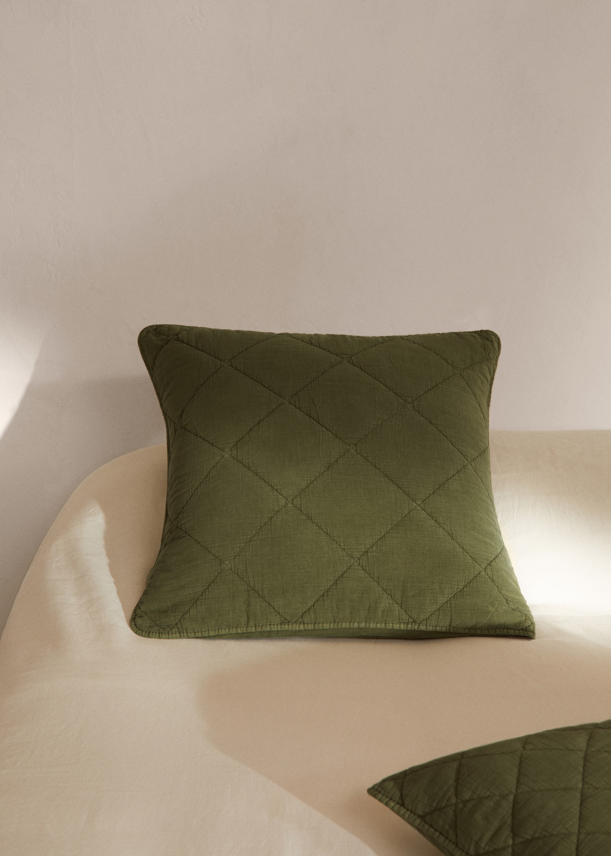 Padded cushion cover 40x60cm - General plane, Khaki. Ref: 37144766-00.