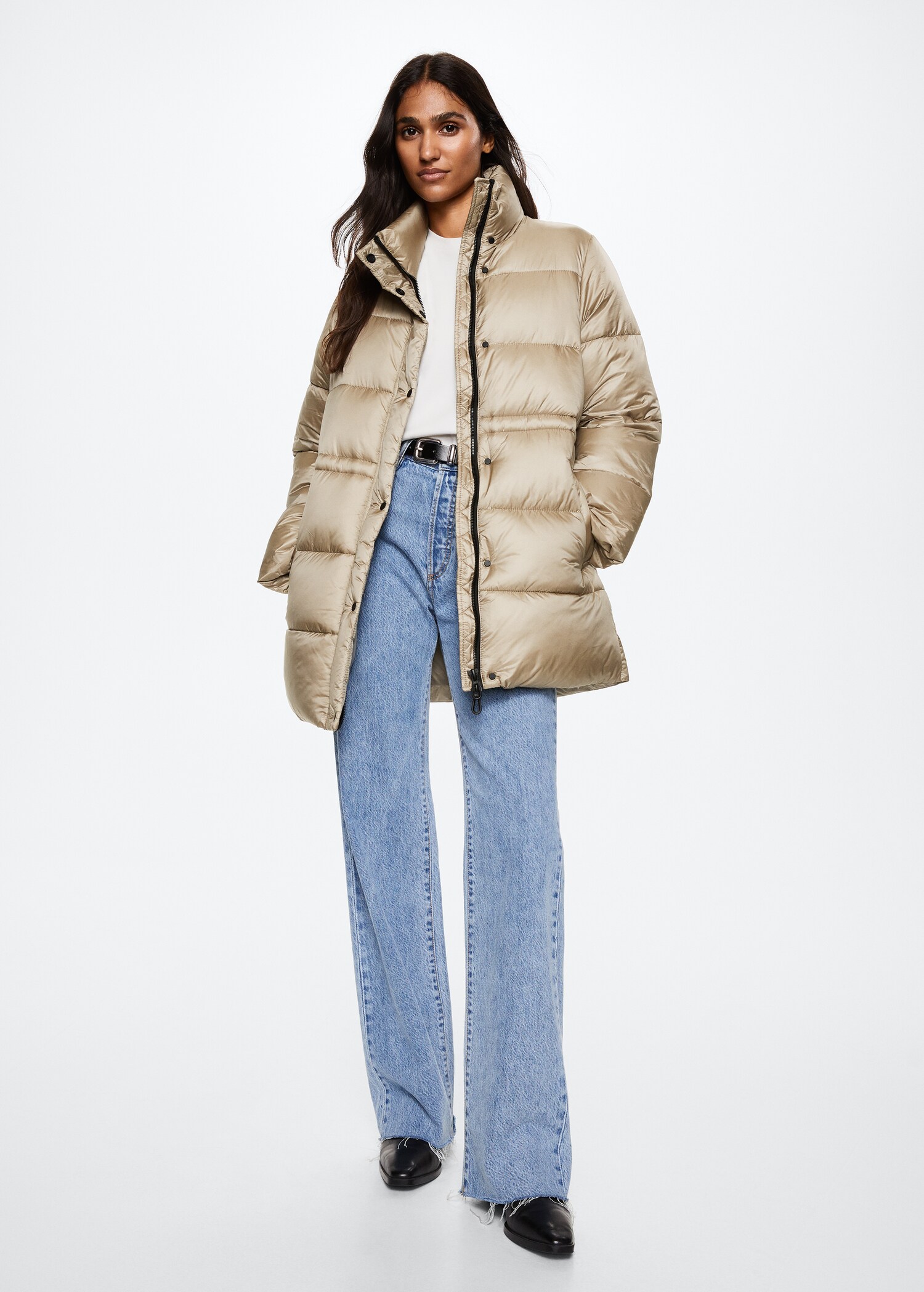Adjustable padded anorak - General plane