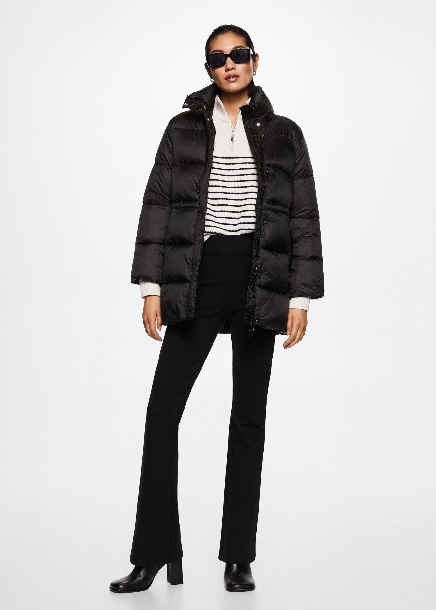 Adjustable padded anorak - General plane