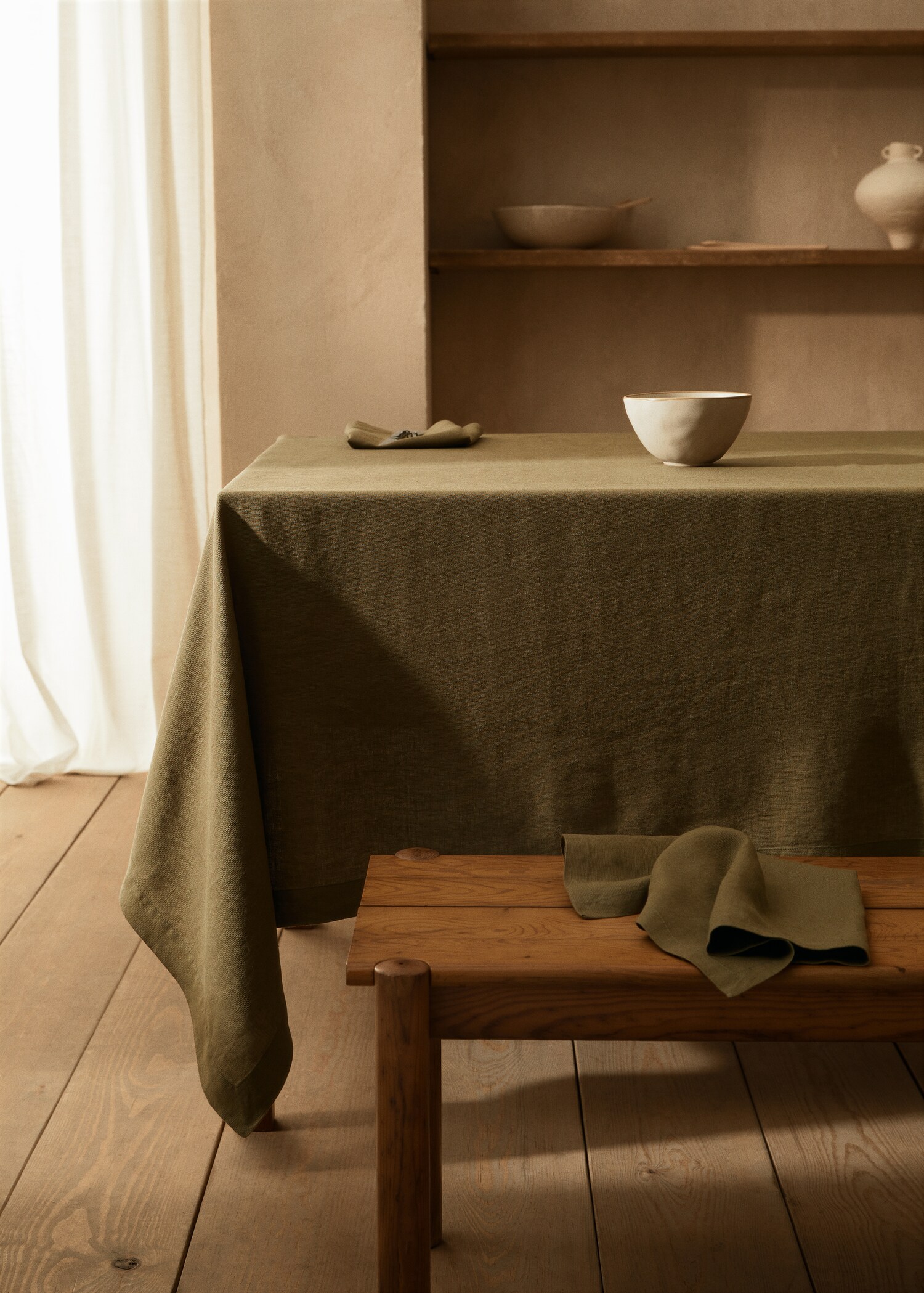 Nappe unie 100 % lin - Plan général