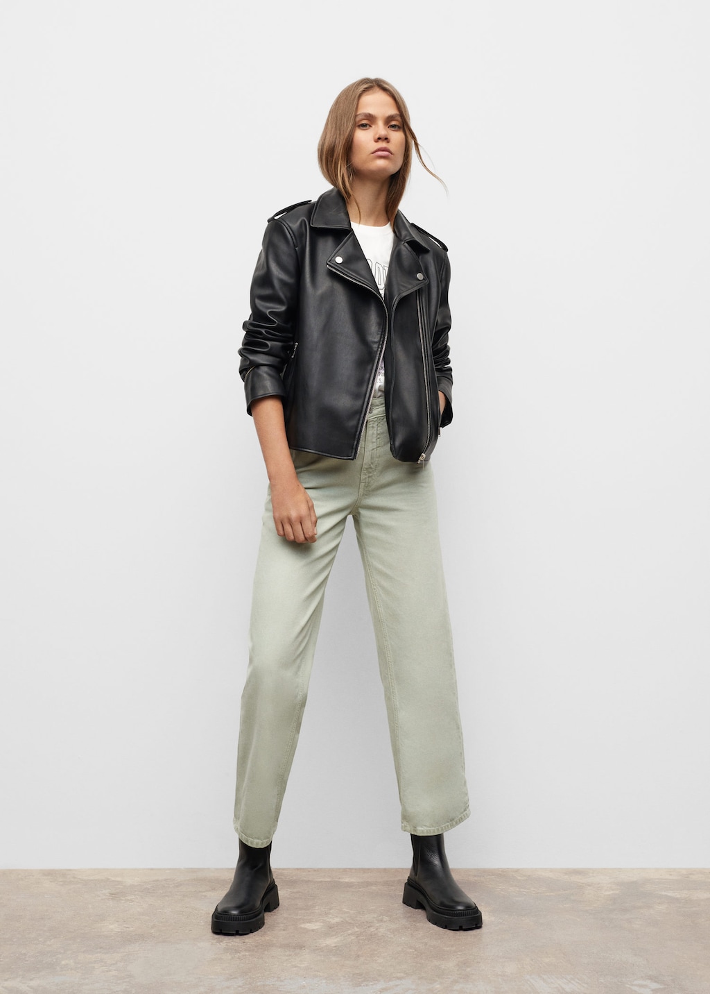 Chaquetas de cuero para niñas zara deals