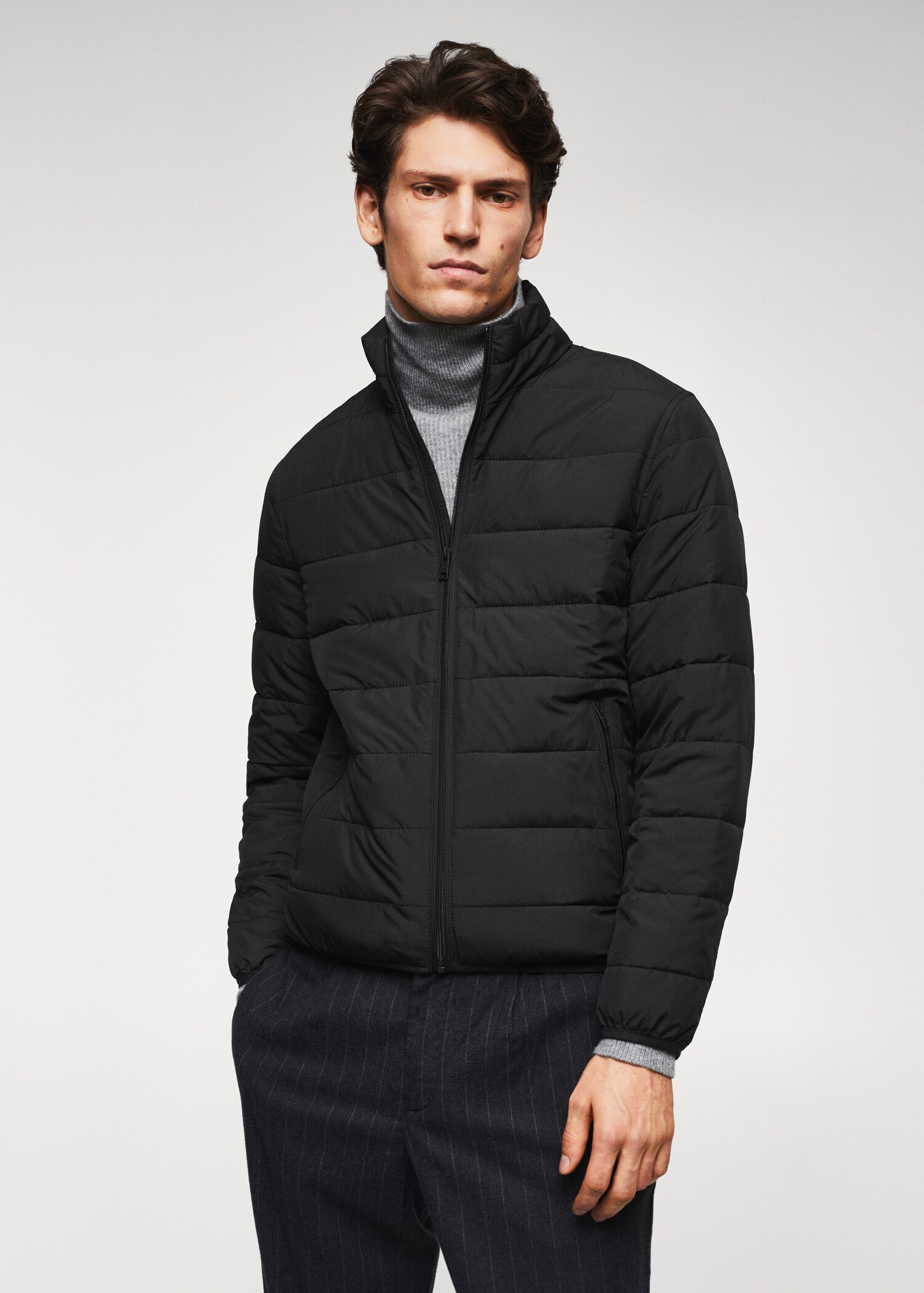Jaqueta embuatada water repellent - Pla mig