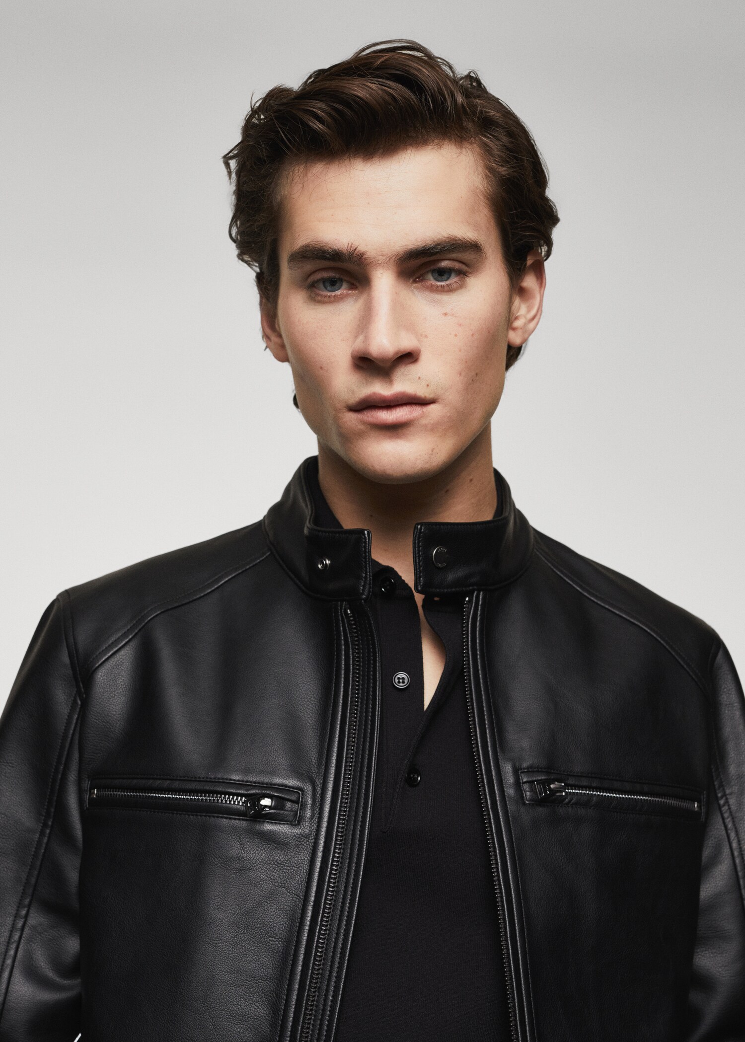 Leather-effect jacket - Details of the article 1