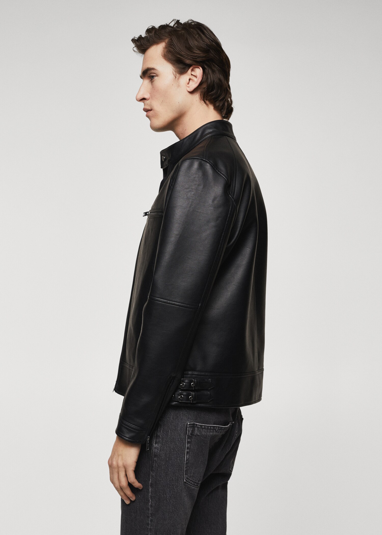 Leather-effect jacket - Details of the article 2