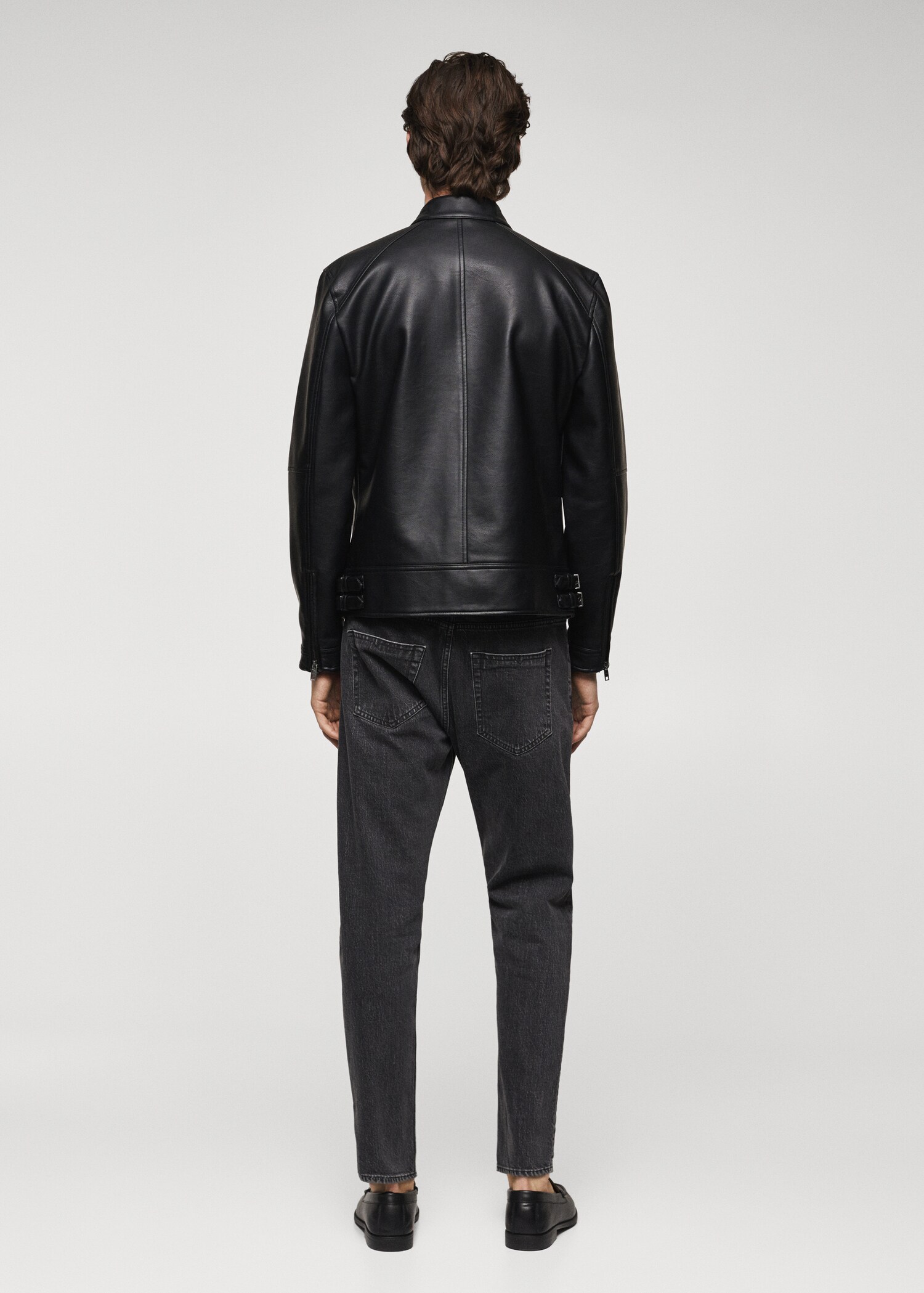 Leather-effect jacket - Reverse of the article
