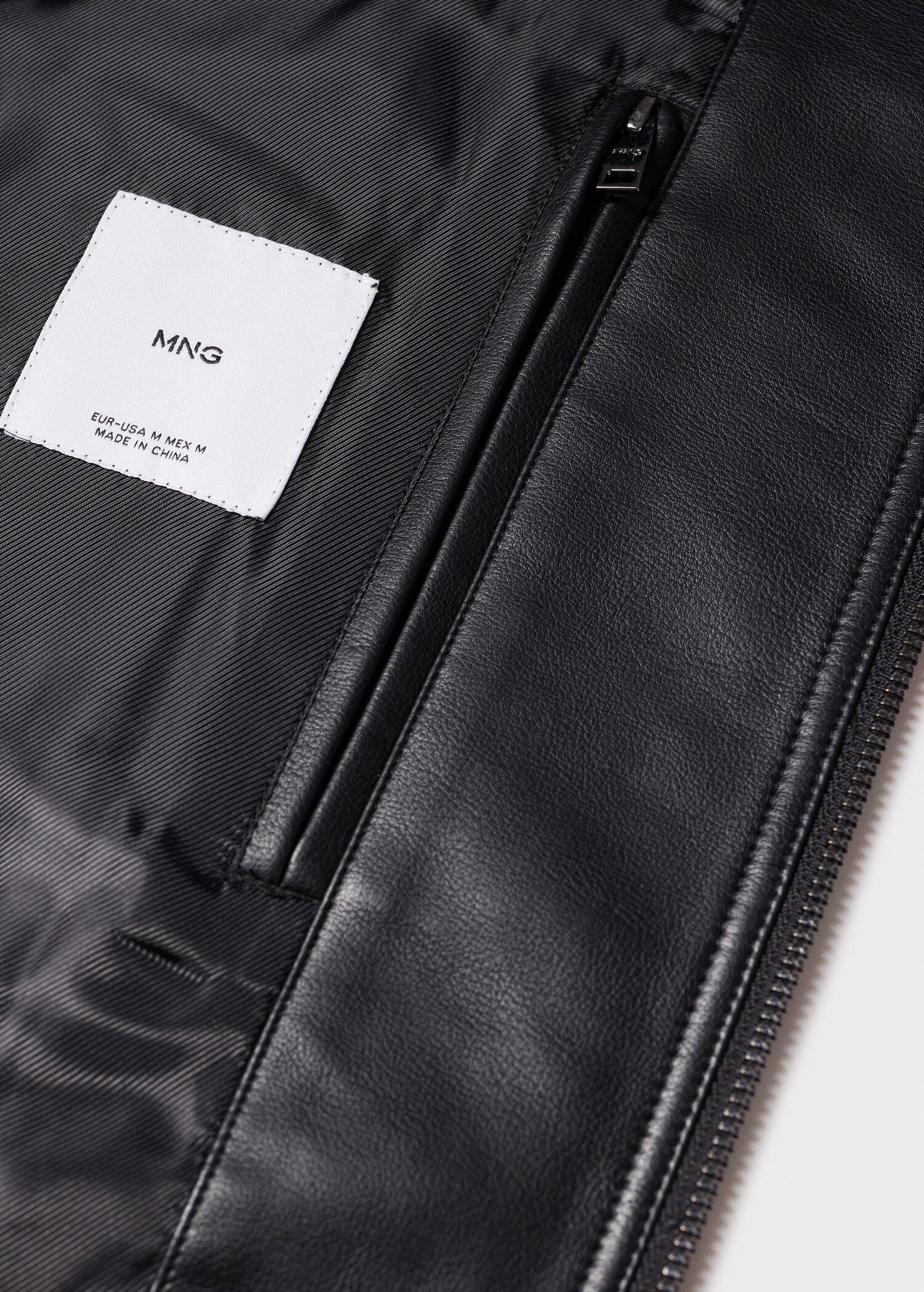 Leather-effect biker jacket - Details of the article 8