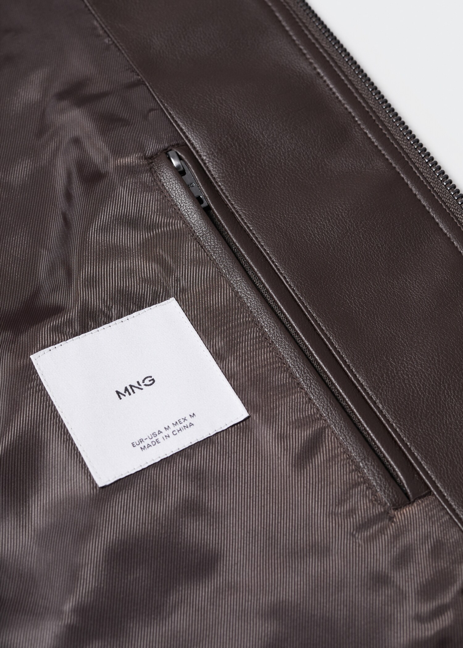 Leather-effect biker jacket - Details of the article 8