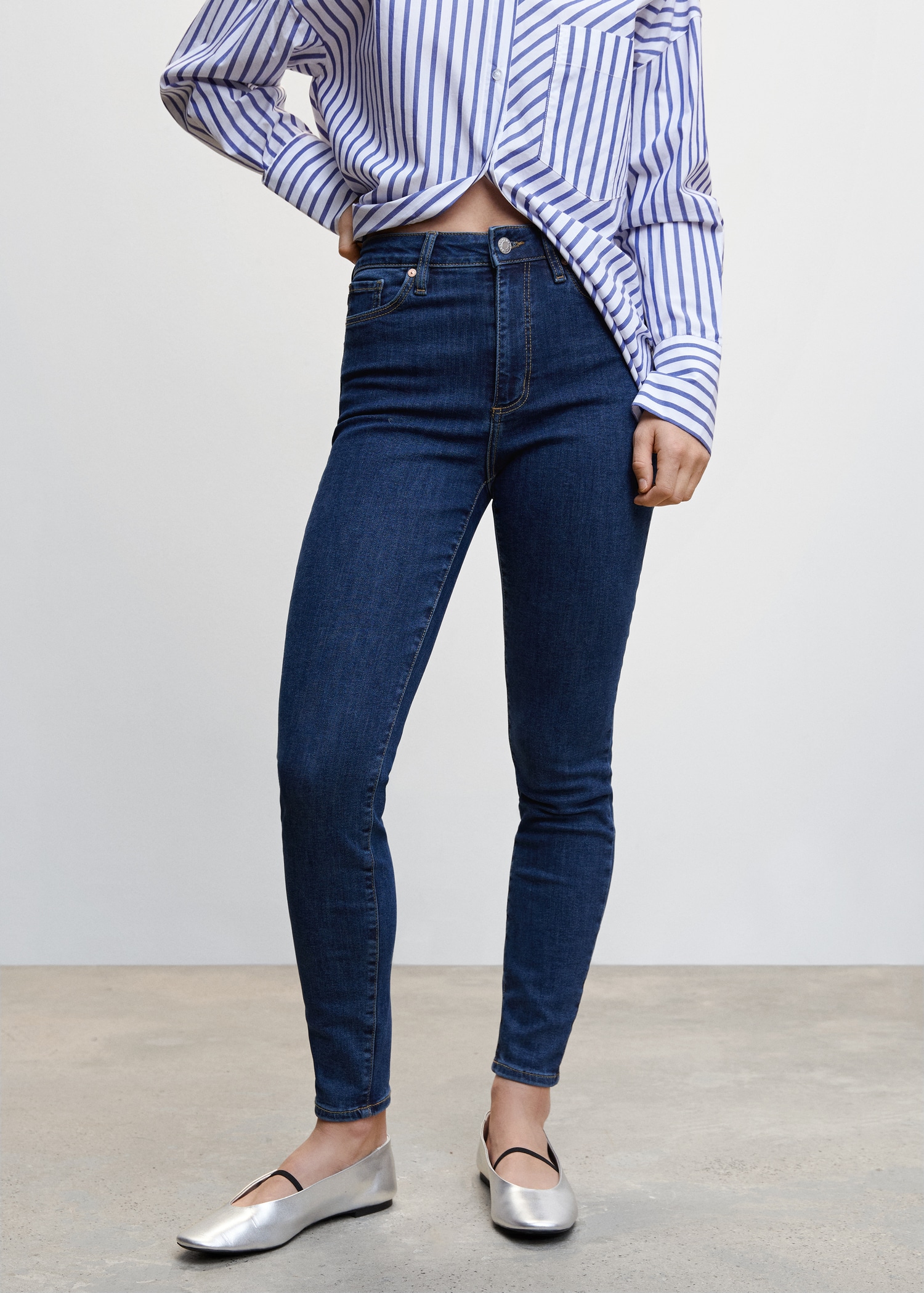 High-rise skinny jeans - Medium plane