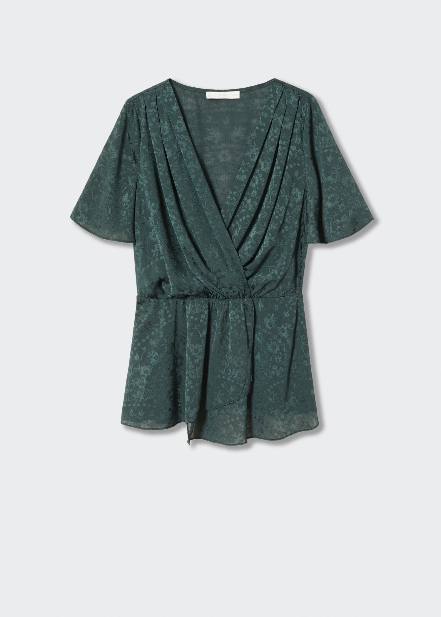 Jacquard flowy blouse - Article without model